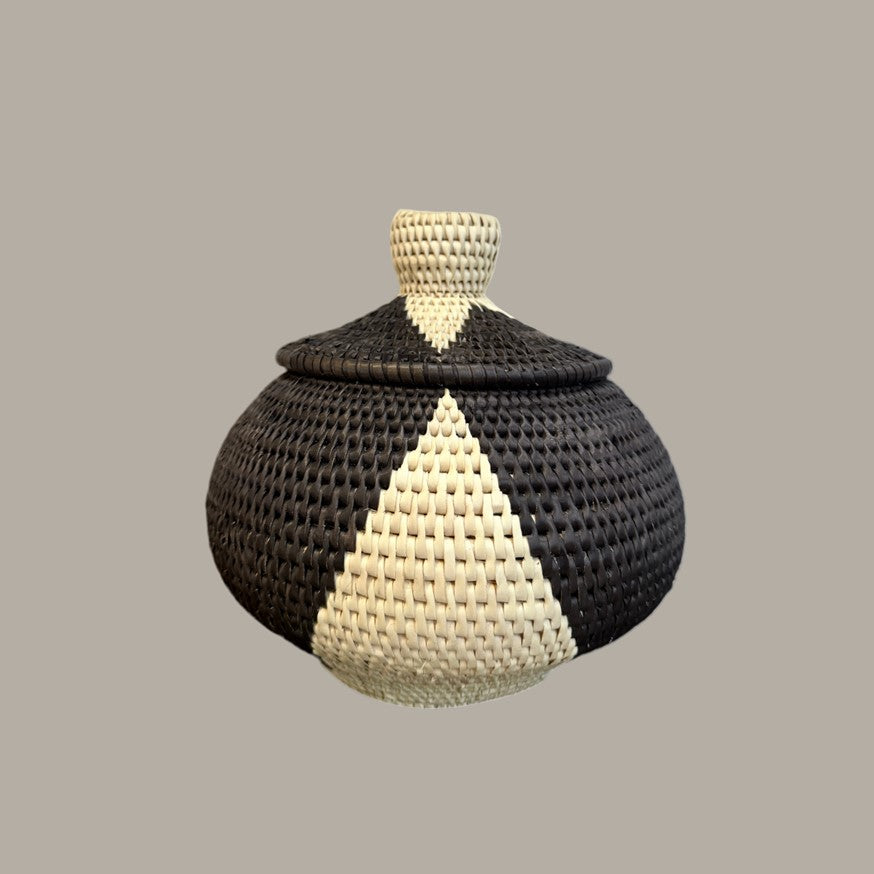 Squat Lidded Lombok Basket
