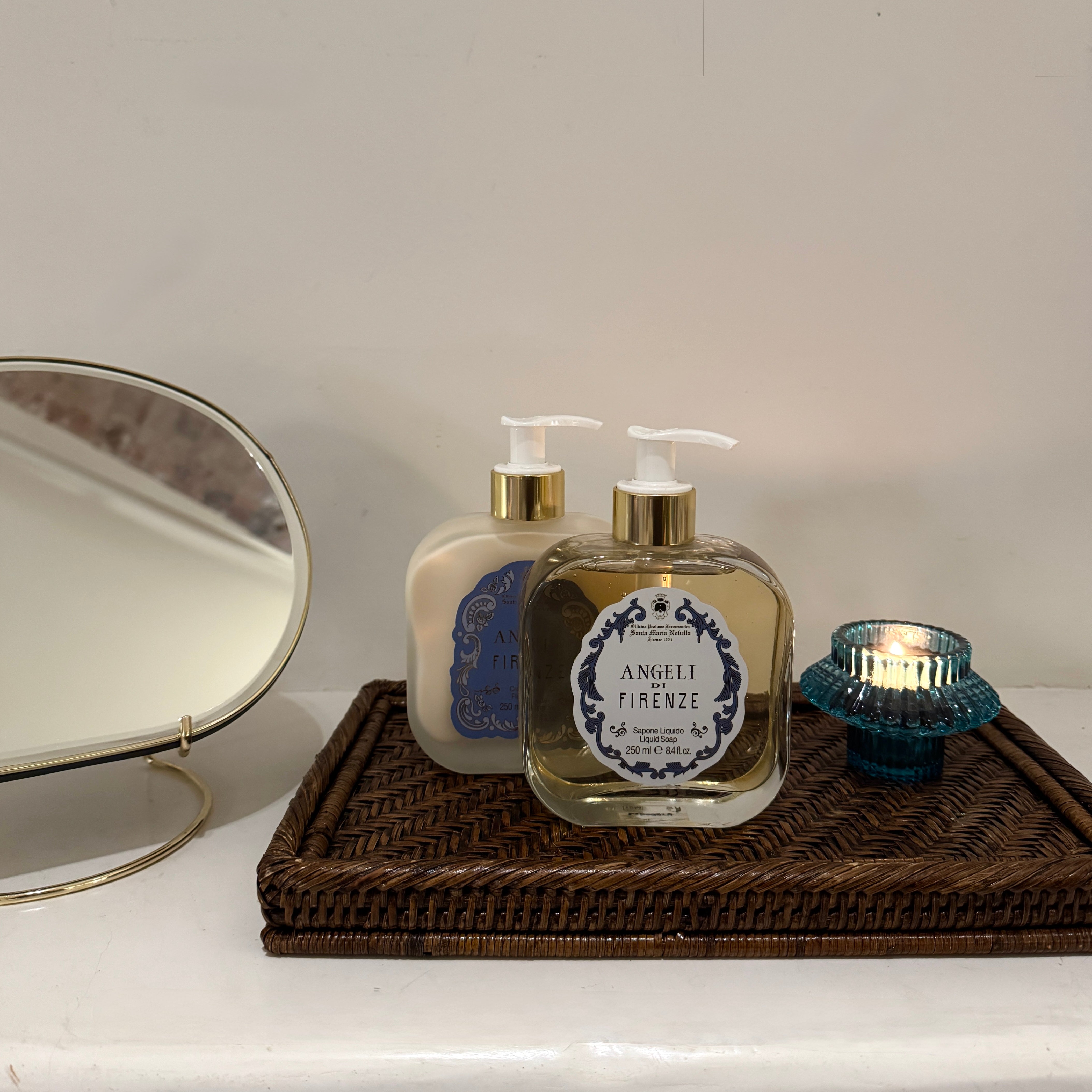 Bed Side Rattan Tray