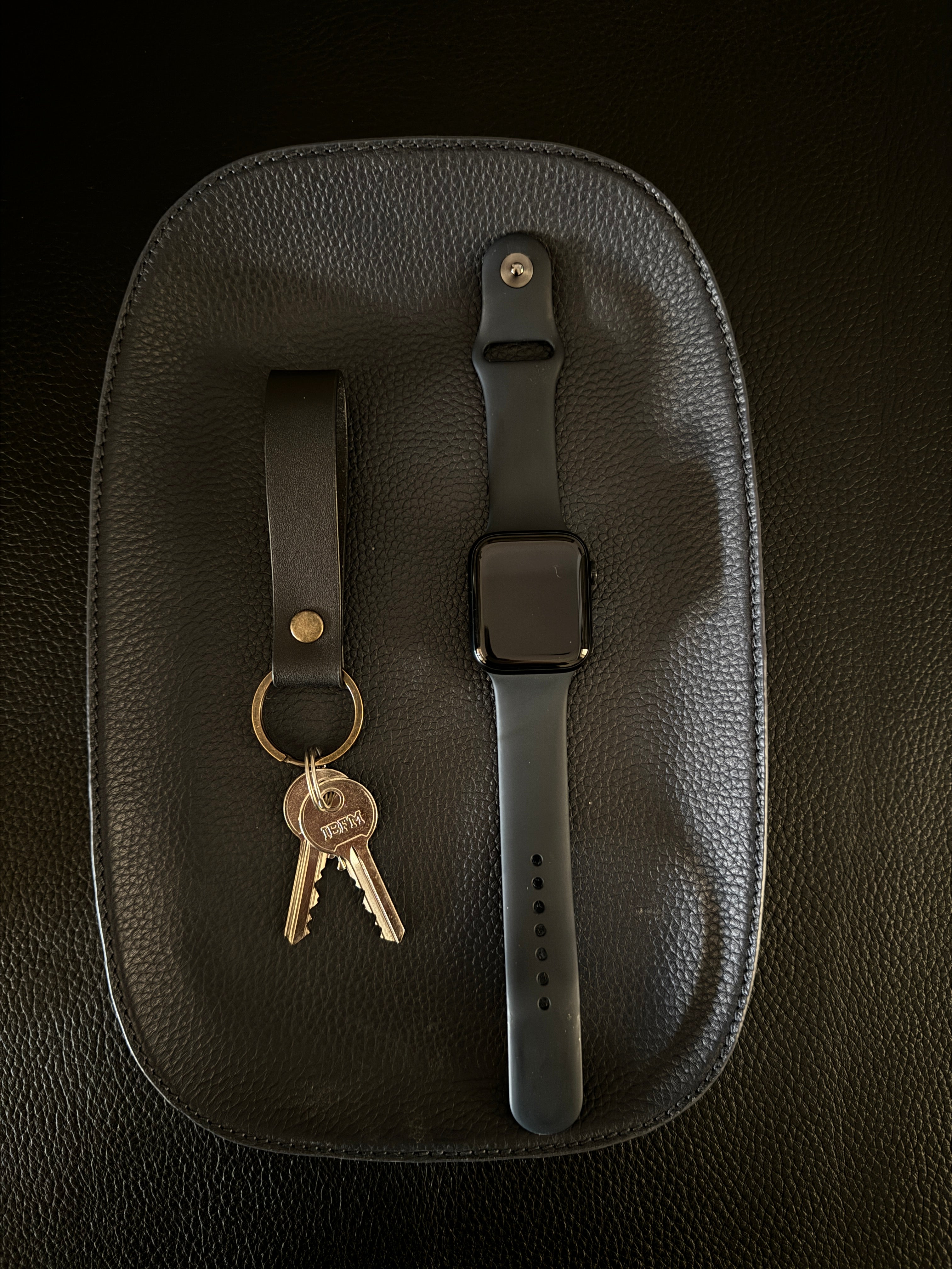 Leather Valet Tray, Medium