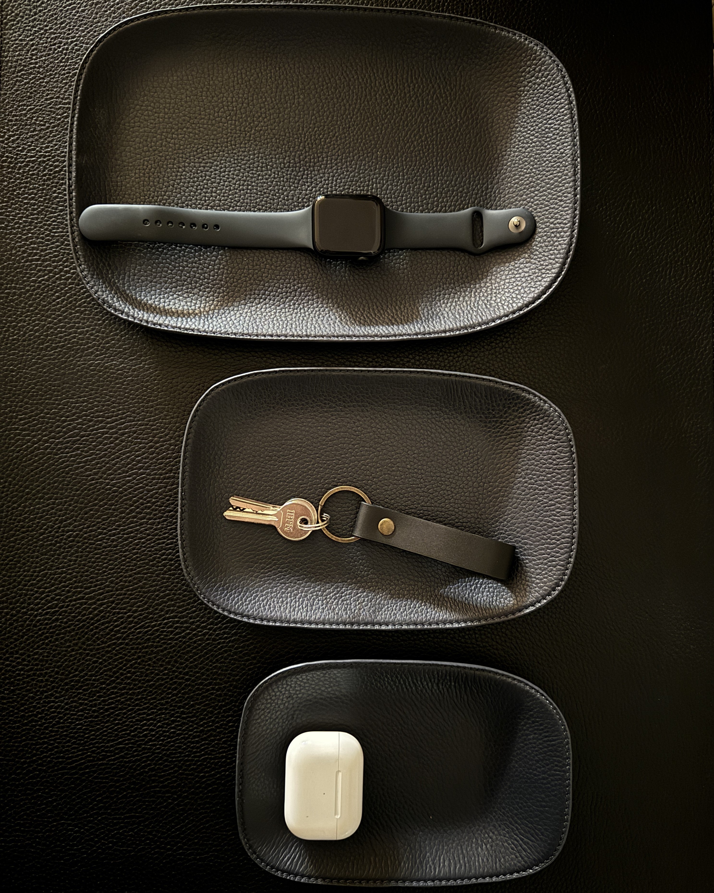 Leather Valet Tray, Large