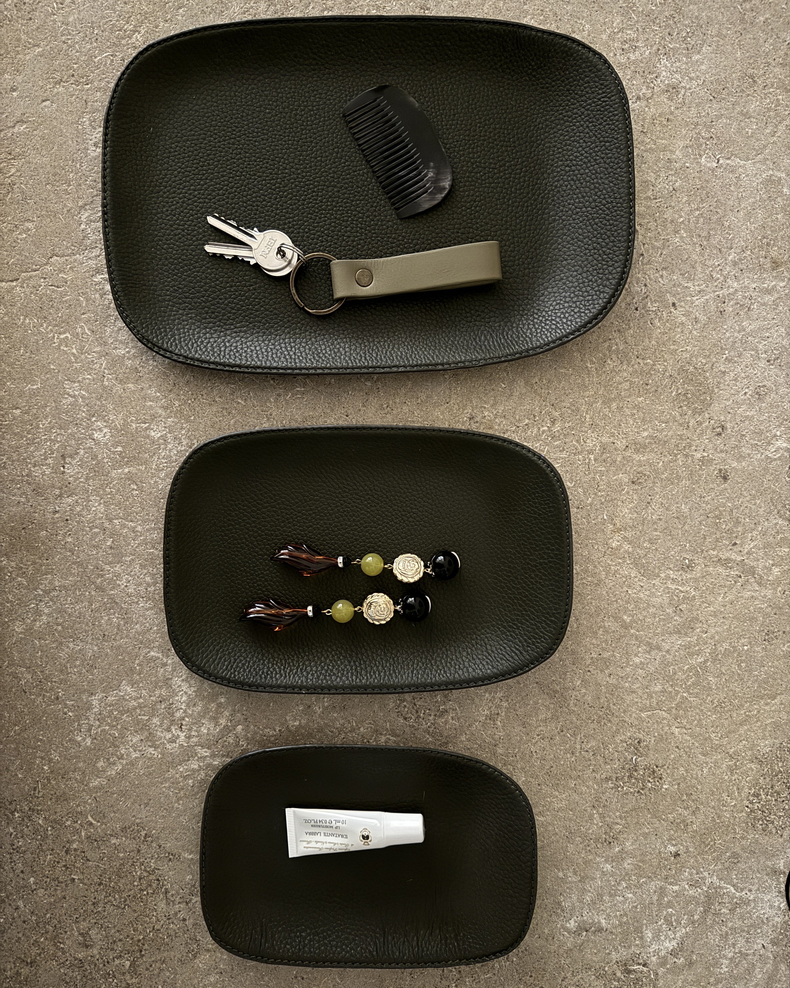 Leather Valet Tray, Small