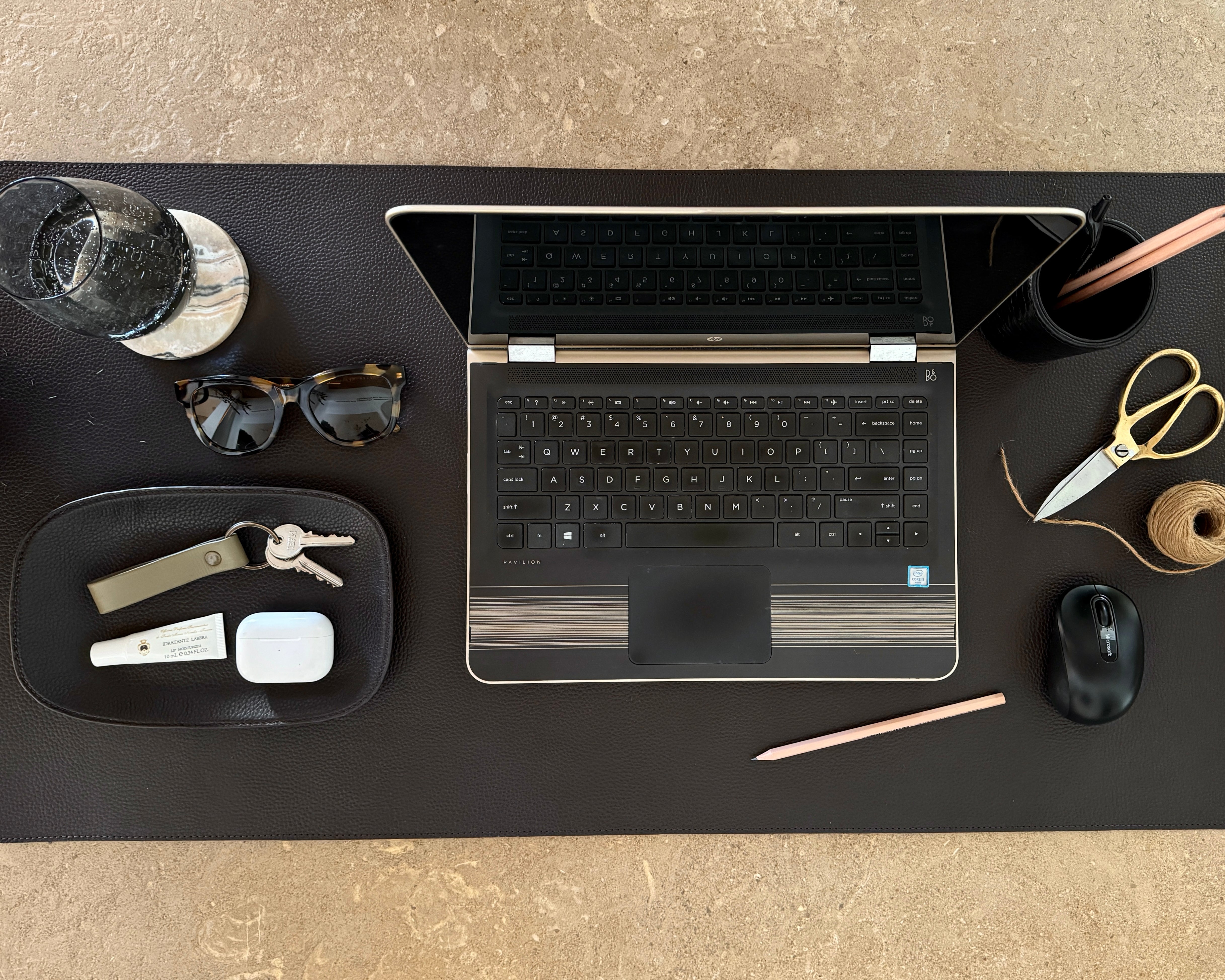 Large Leather Desk Mat