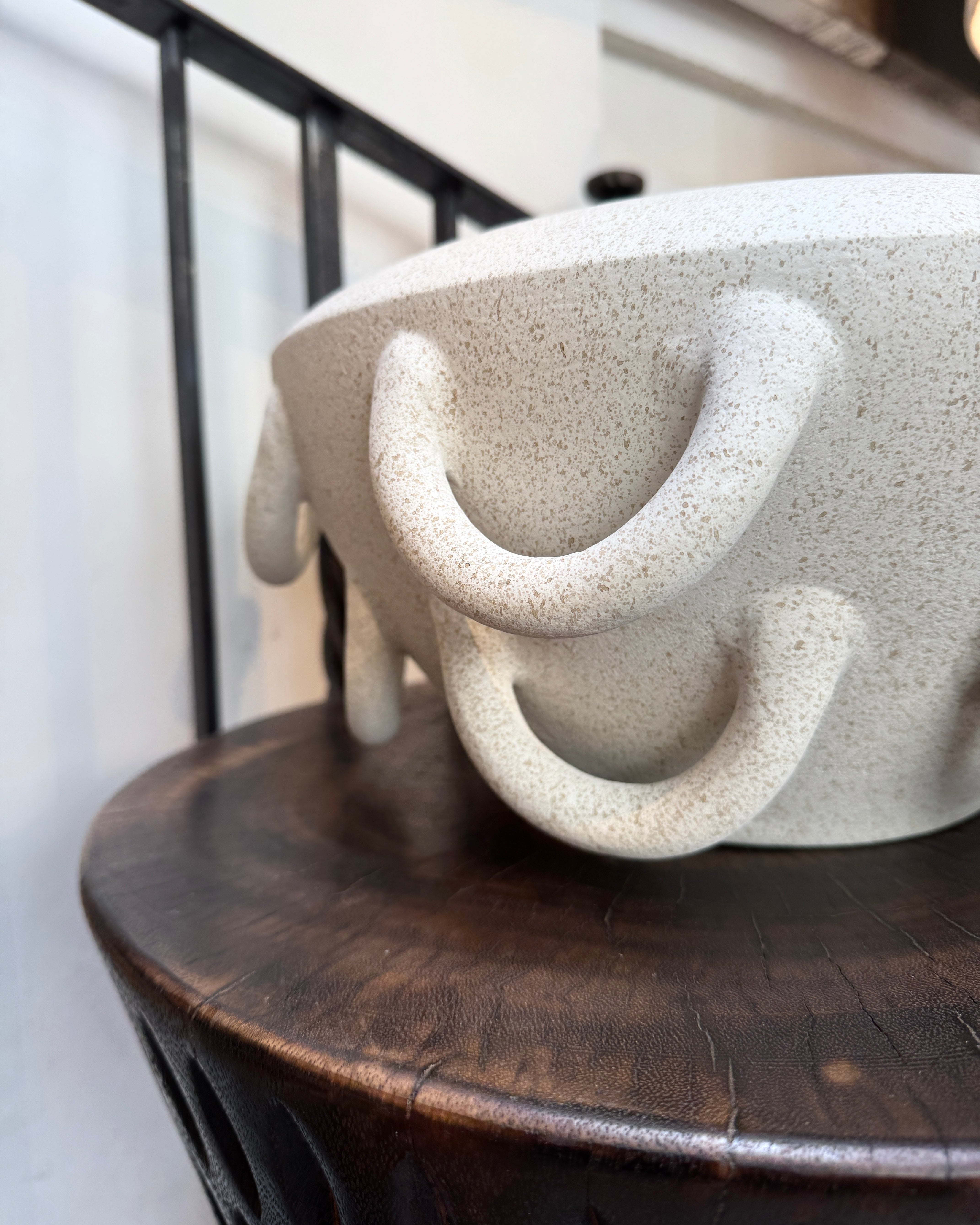 Paloma Vase Speckled Ivory