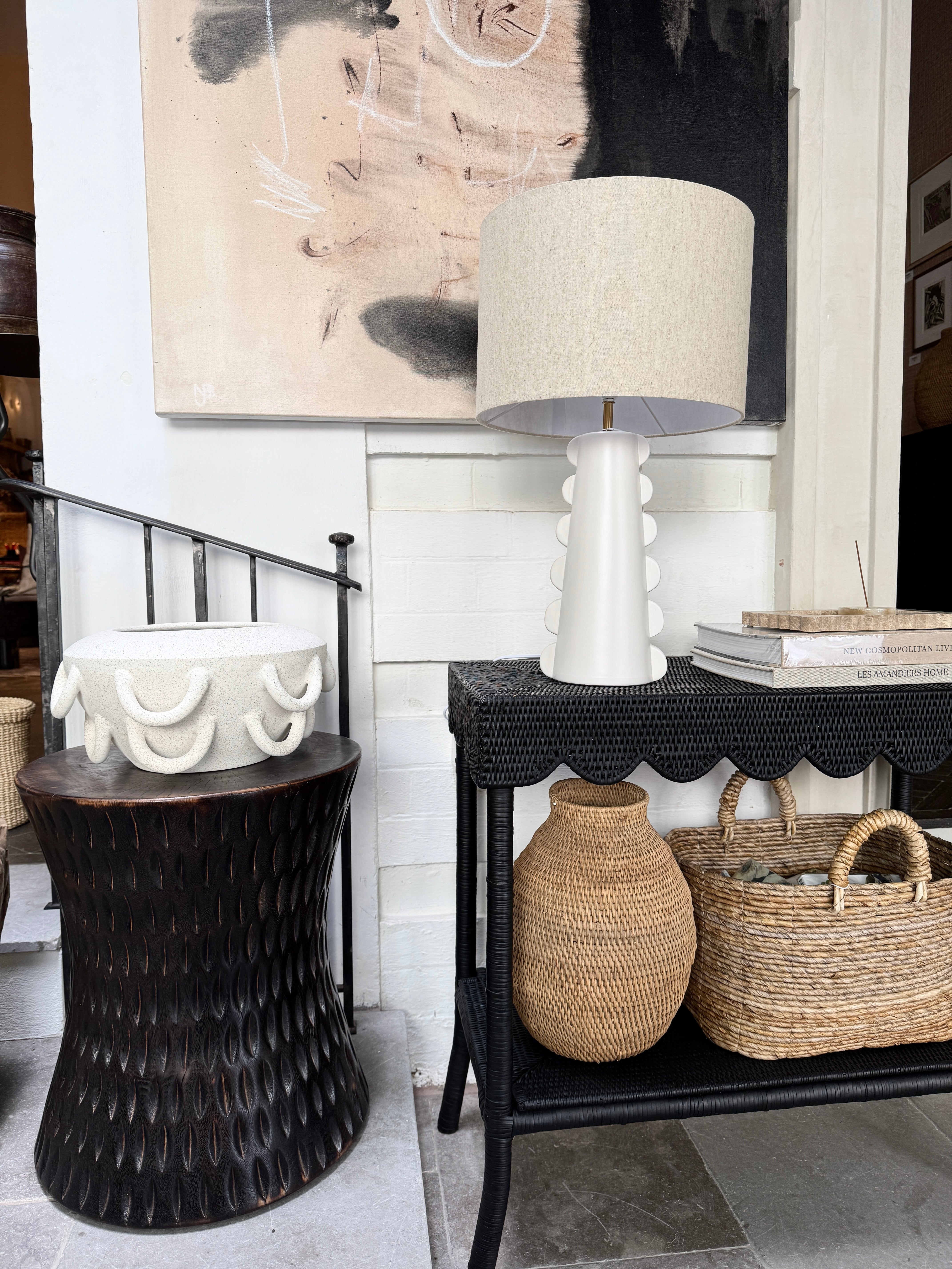 Paloma Vase Speckled Ivory
