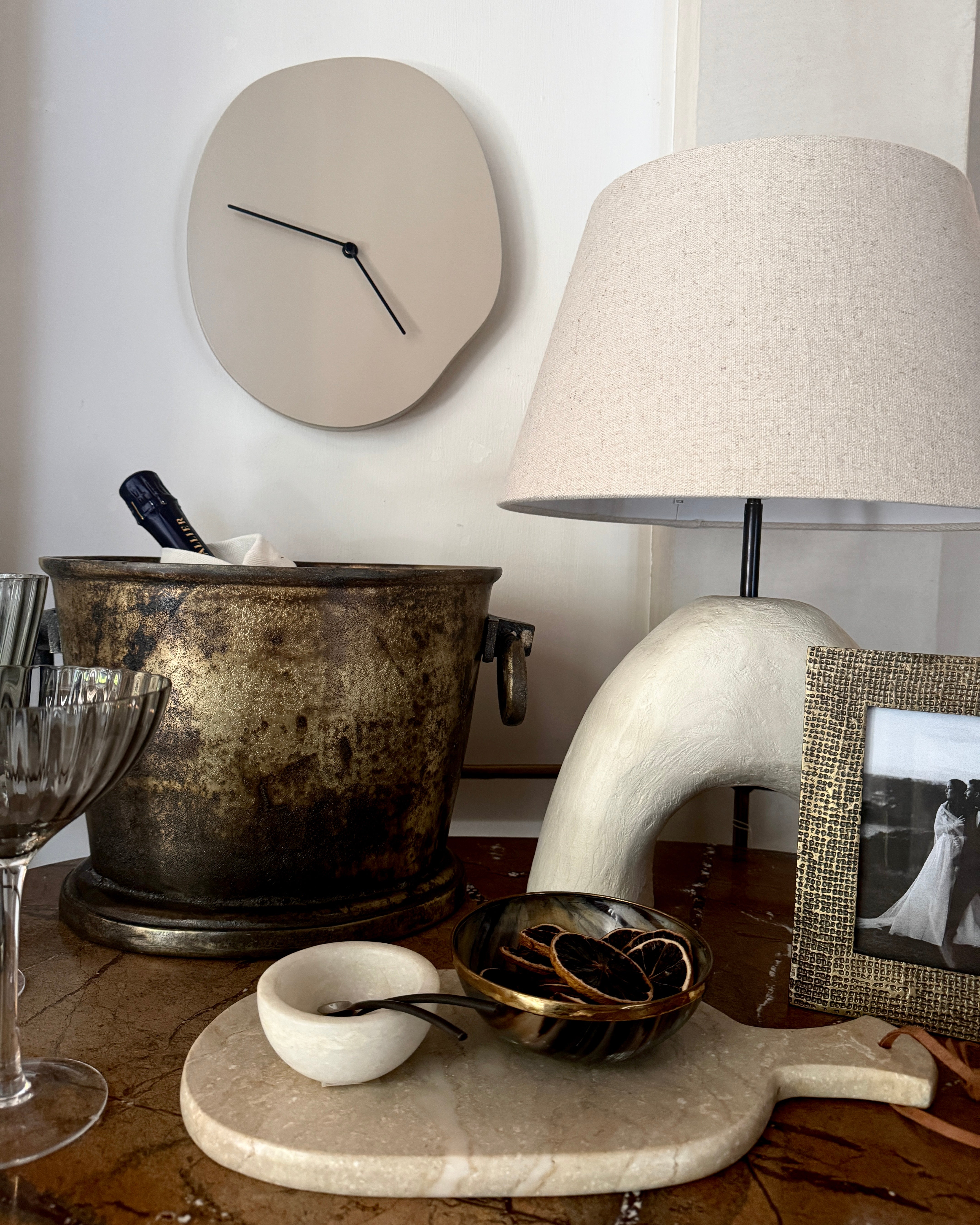 Melt Wall Clock, Cashmere