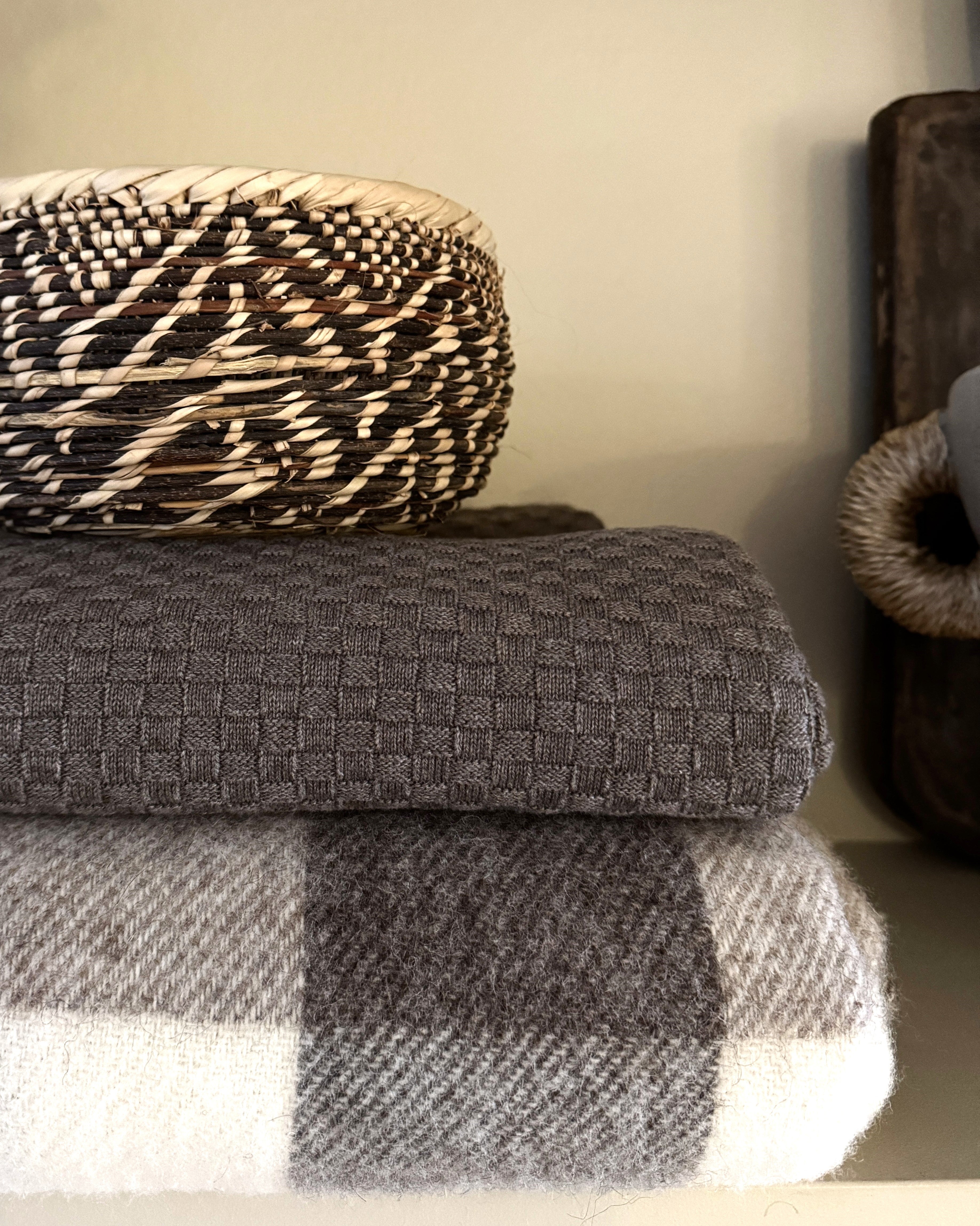 Pure Cotton Throw - Basketweave