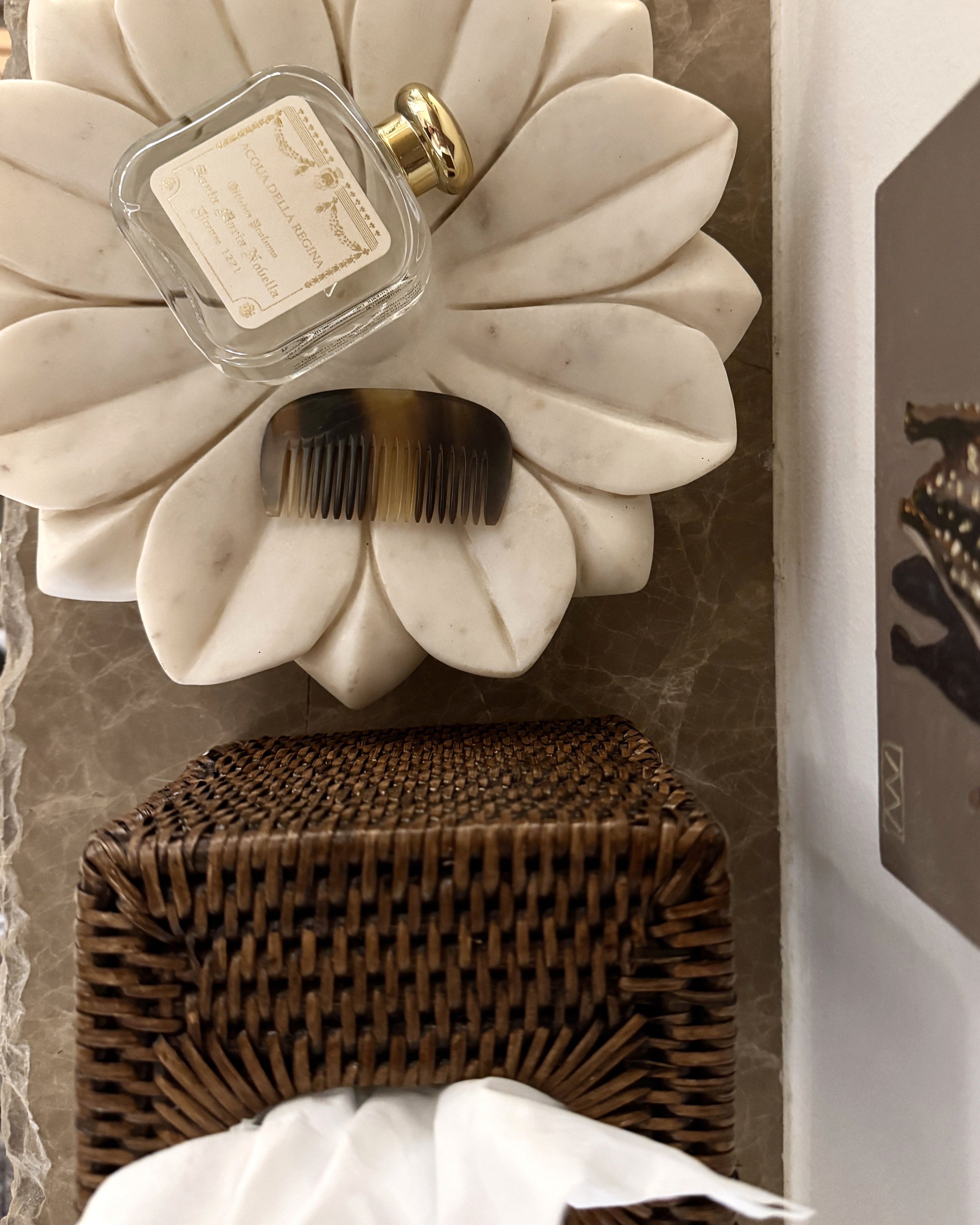 Rattan Tissue Box Holder, Square