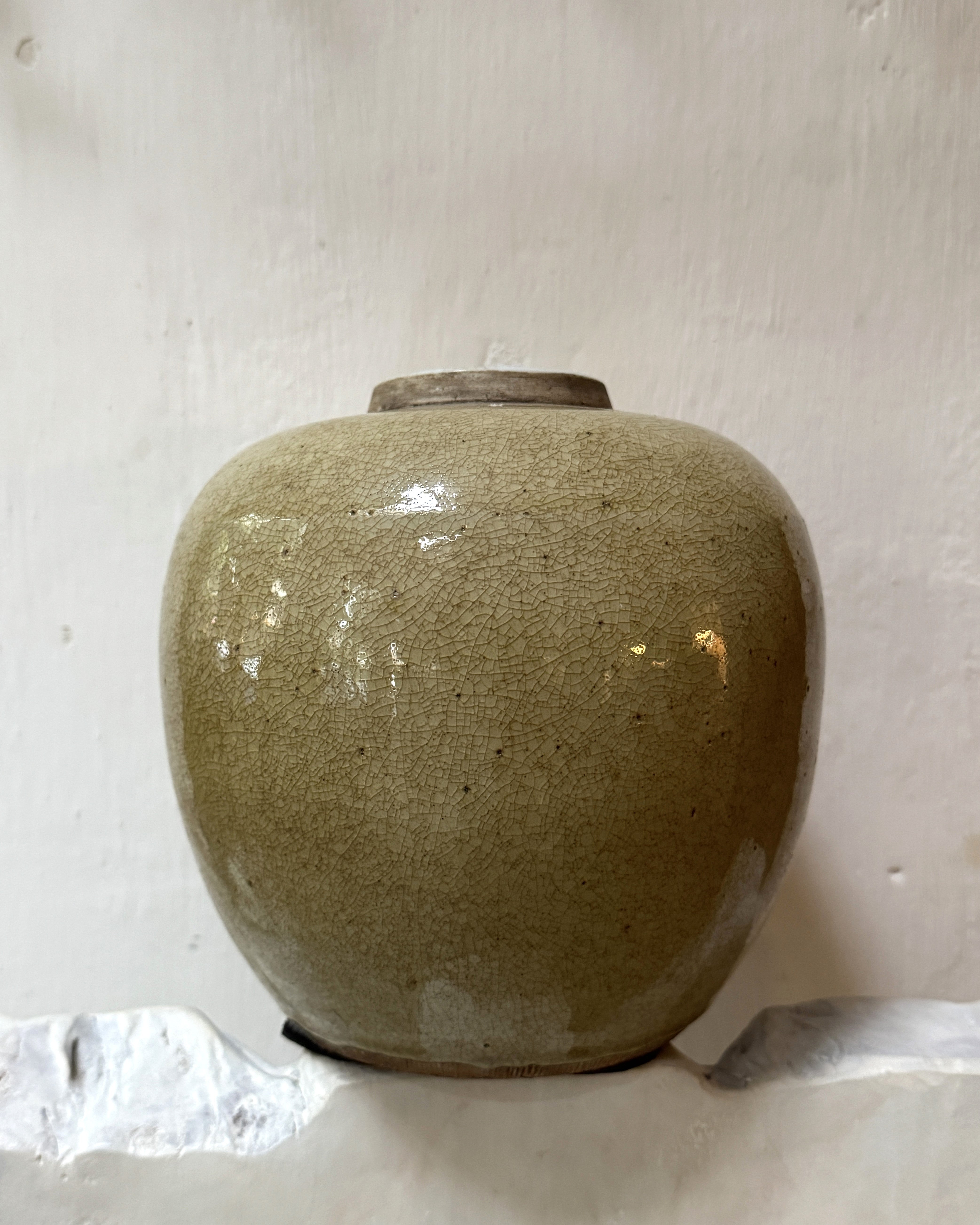 Crackled Glaze Vase, Medium