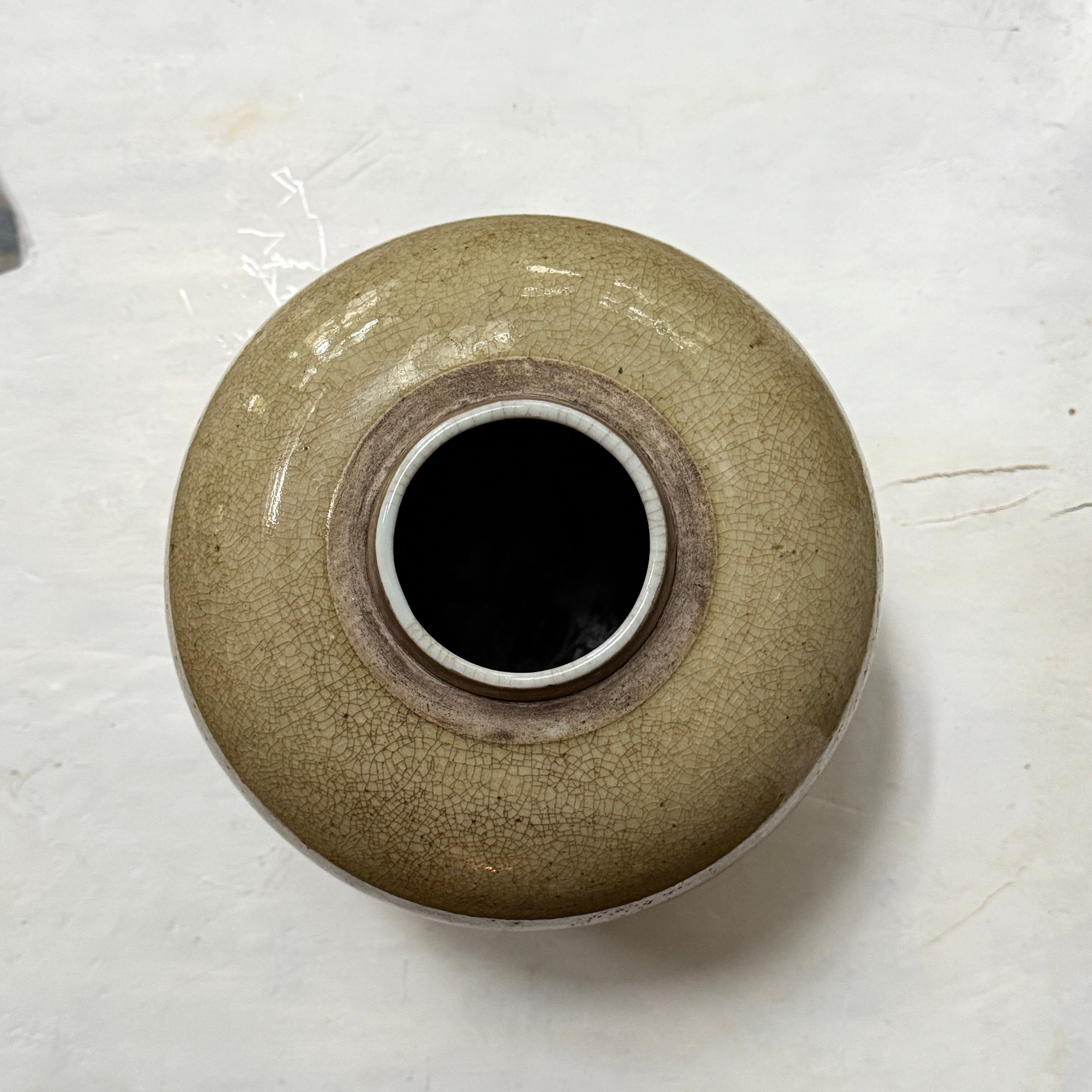 Crackled Glaze Vase, Medium