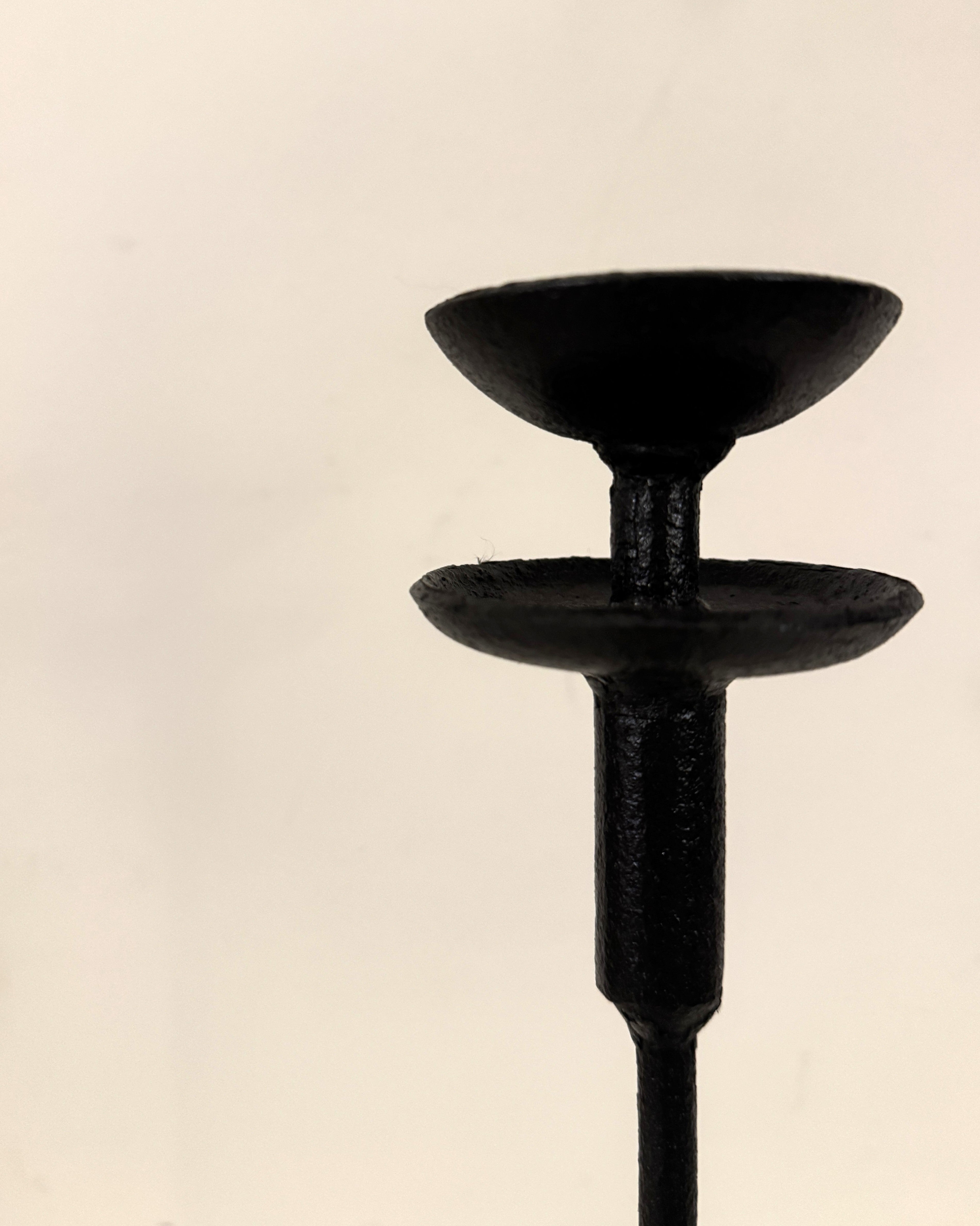 Chinese Iron Oil Lamp