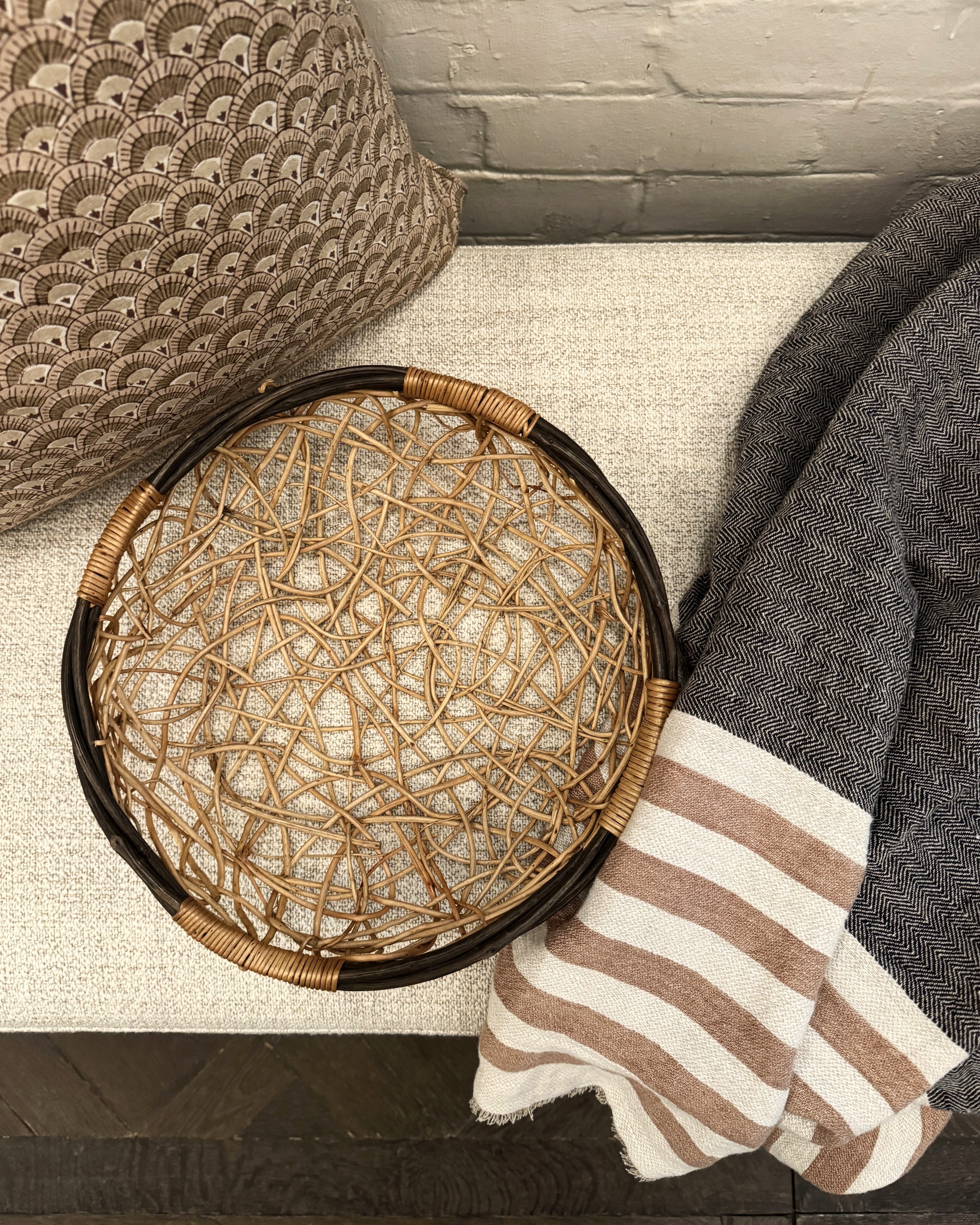 Zambian Cane Basket Open Weave