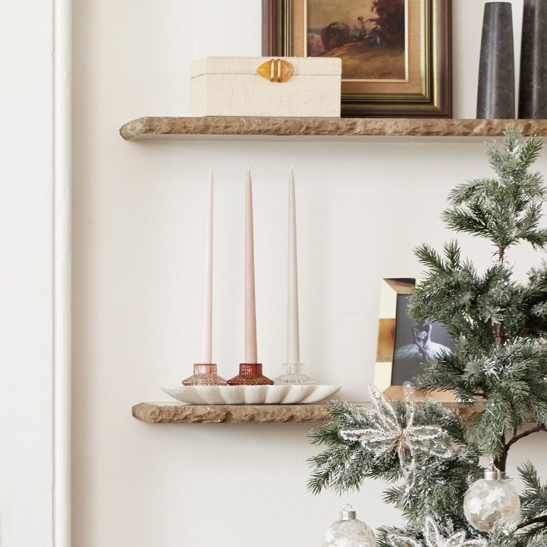 Taper Candle 35cm Pale Eucalypt, 4pc Pack