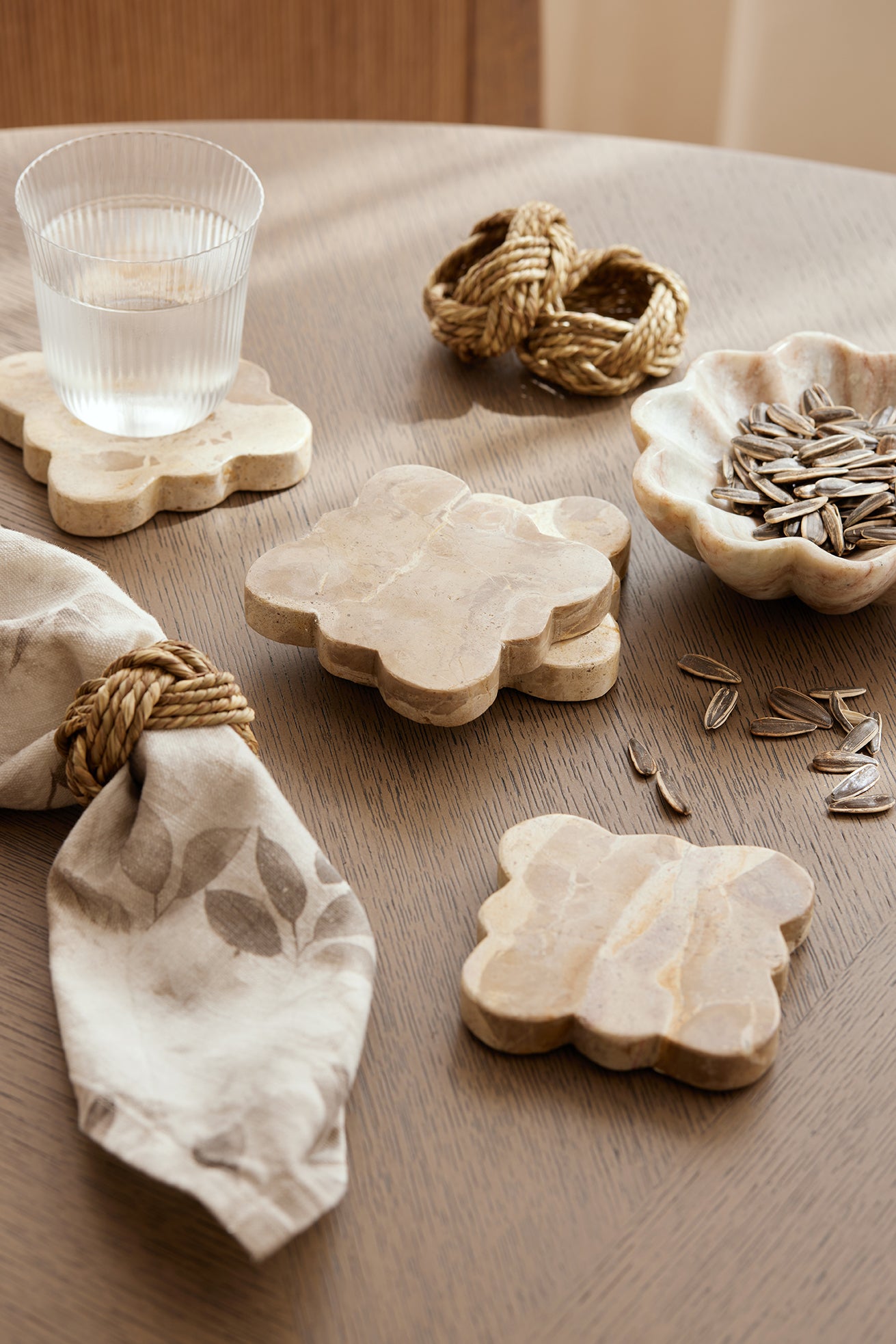 Marmo Scalloped Coasters