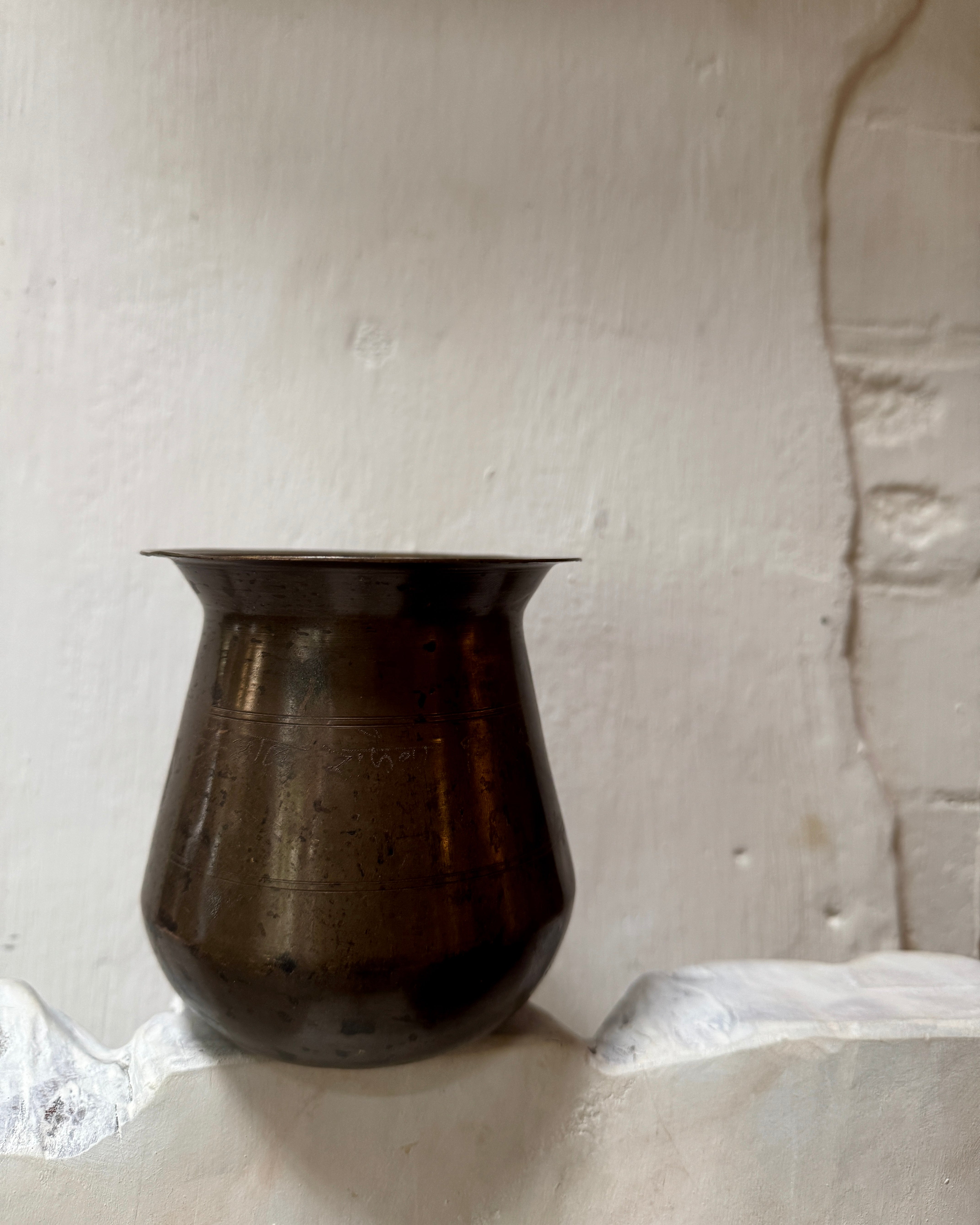 Brass Lota Ø10 x H10cm