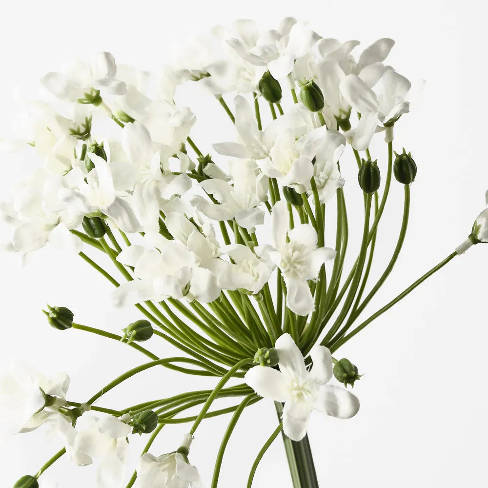 Artificial Agapanthus flowers from Floral Interiors with vibrant blue blooms and green stems, perfect for home decor.