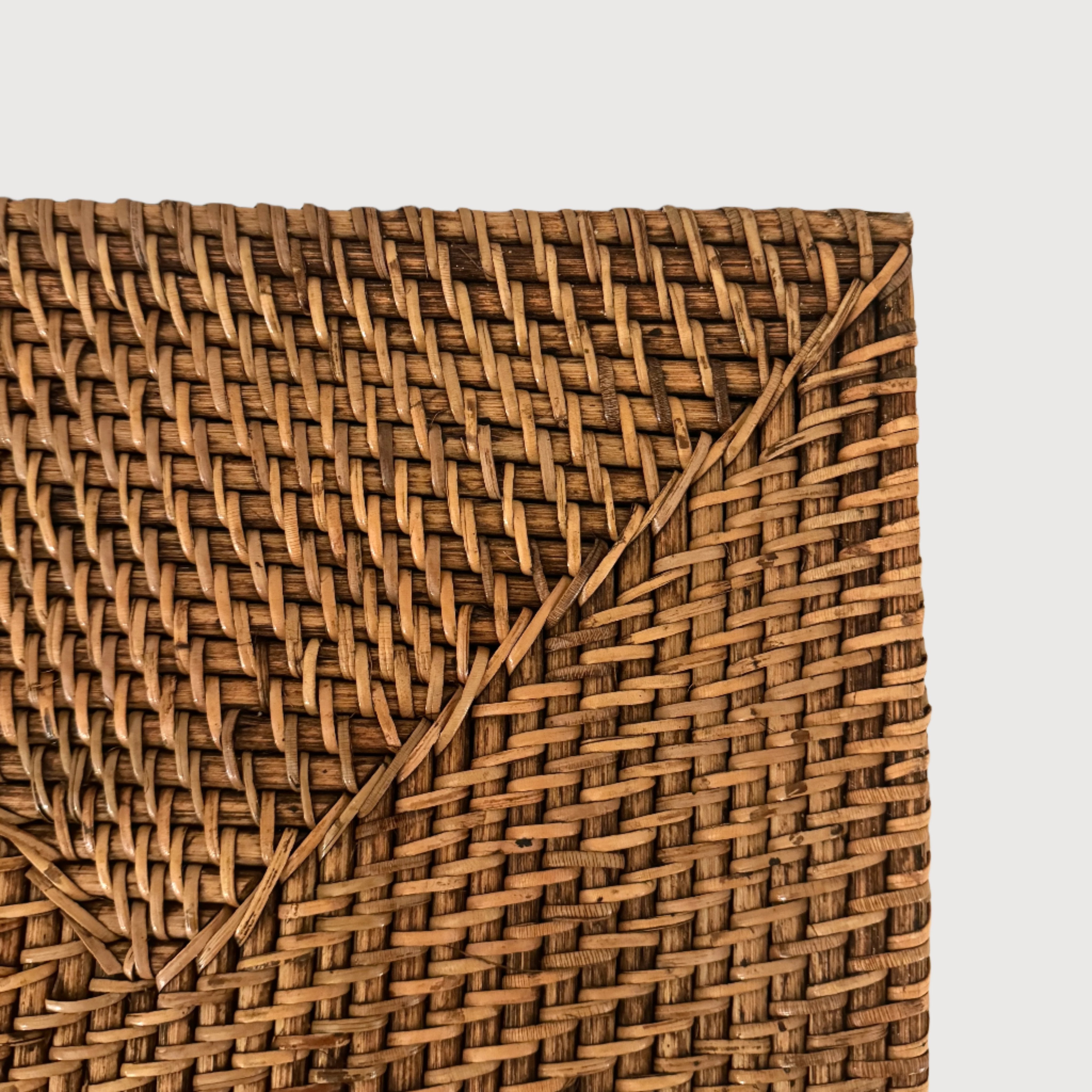 Rattan Rectangular Box, Honey