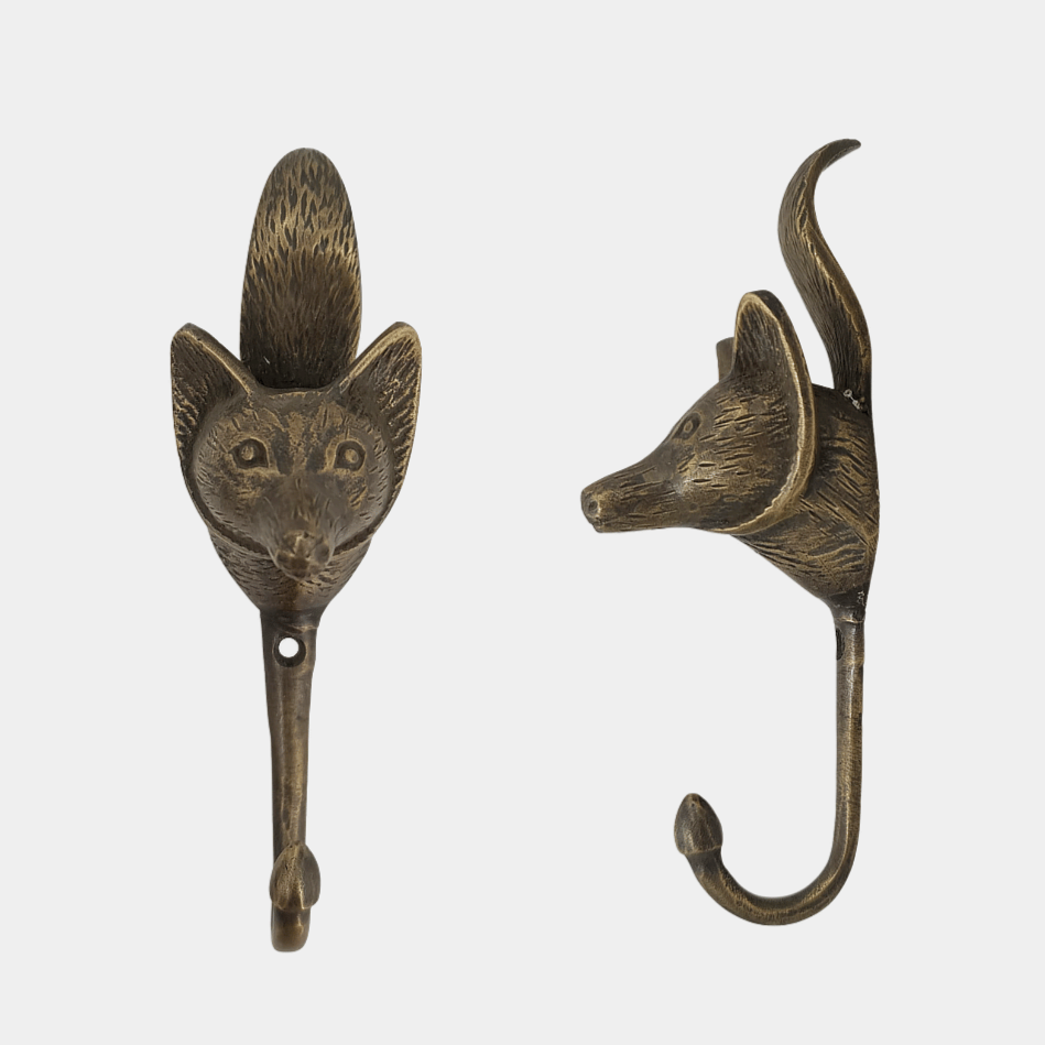 Woodland Fox Brass Hook