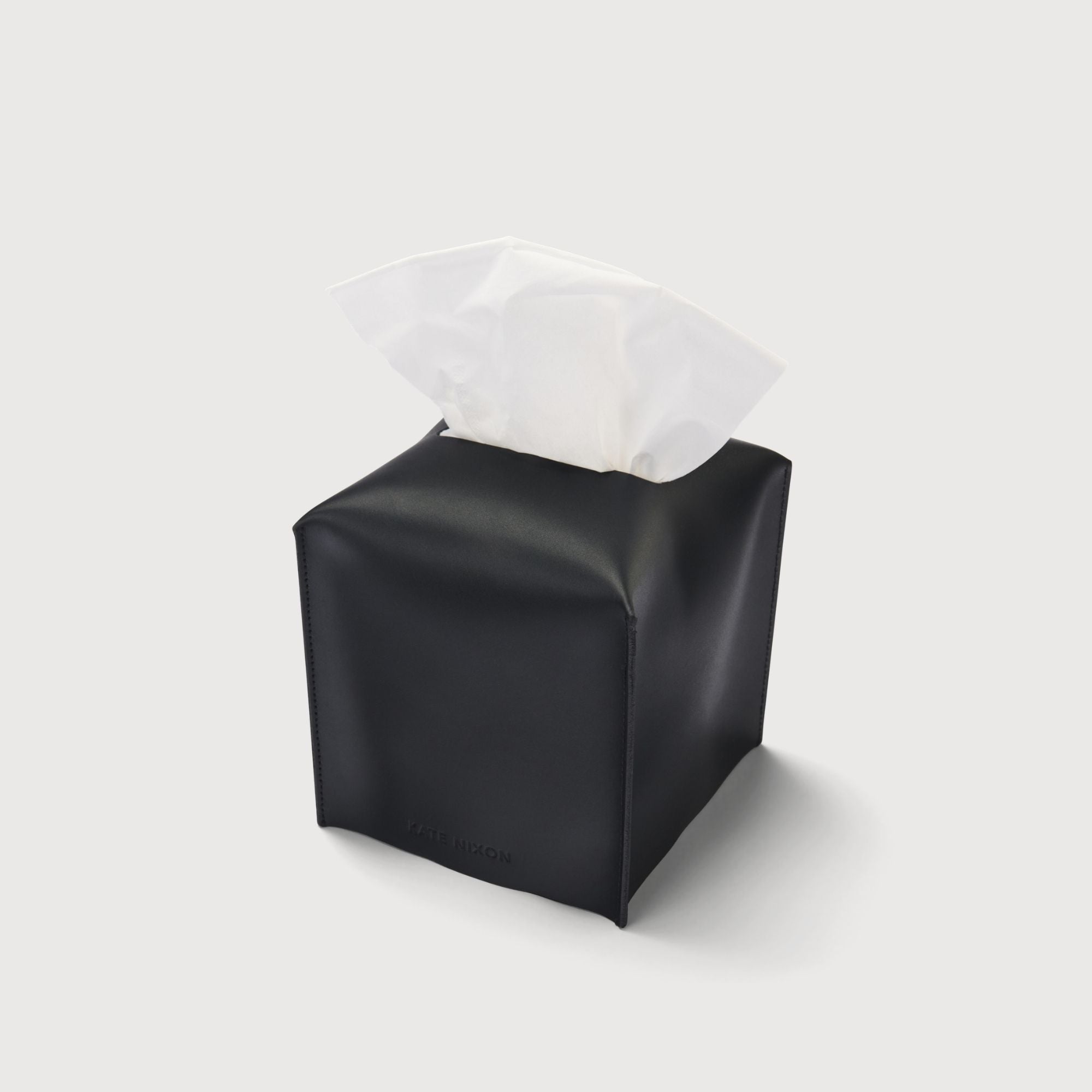 Oxford Leather Tissue Cover, Square