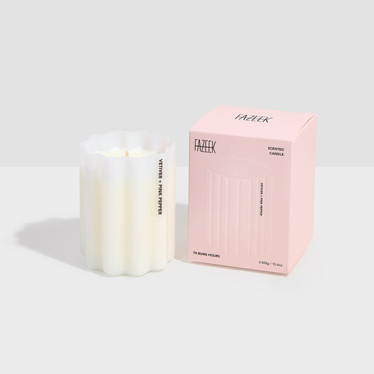 Fazeek Wave Candle - Vertiver & Pink Pepper