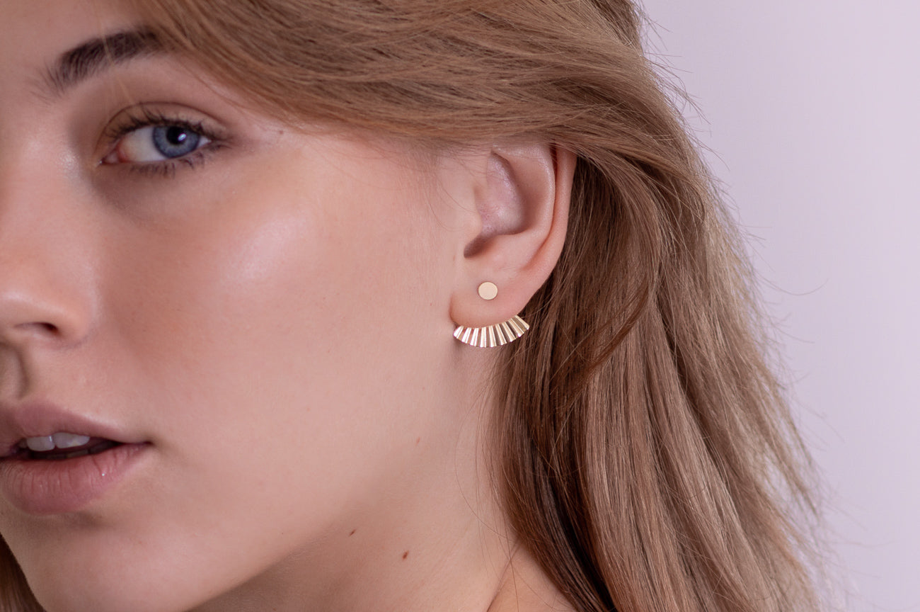 14k gold filled chinese inspired earrings
