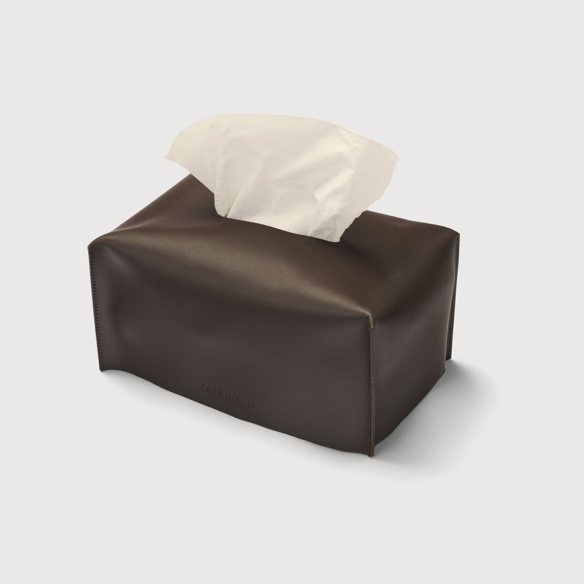 Oxford Leather Tissue Cover, Rectangle