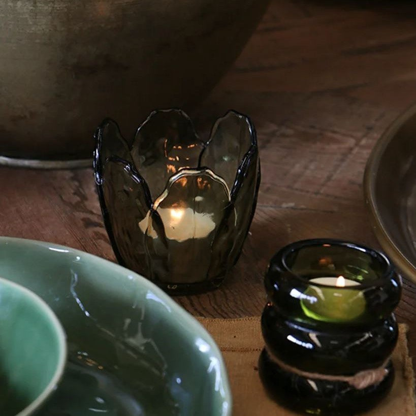 Floret Glass Candle Holder