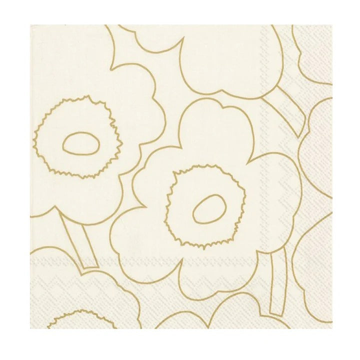 Marimekko Piirto Unikko Cream Napkin 20 Pack
