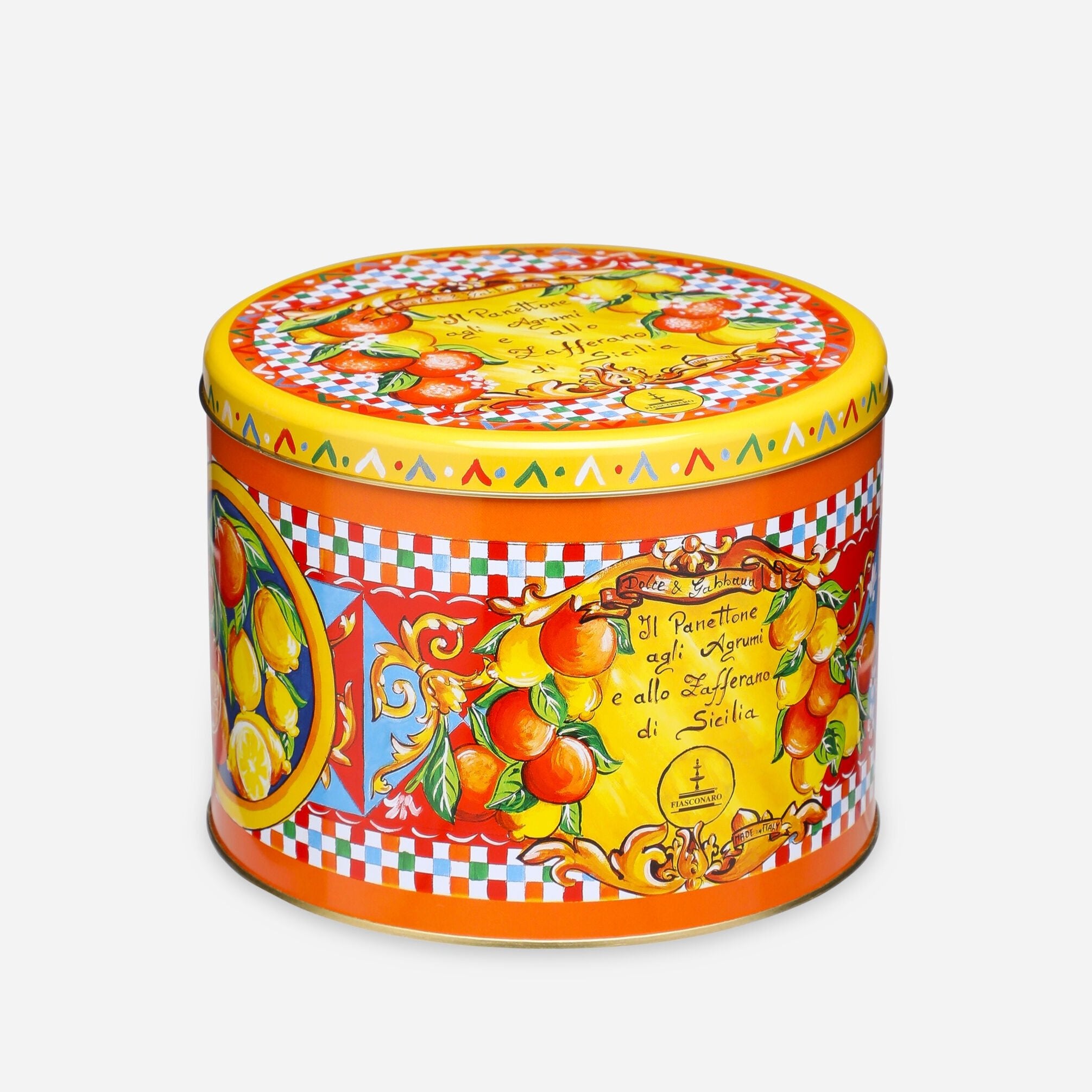 Dolce & Gabbana Tin Panettone Citrus Saffron 500g (Agrumi)