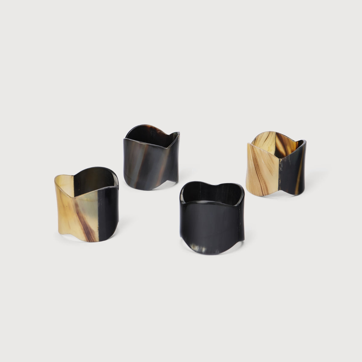 KATE NIXON HOME Petal napkin ring, floral petal design in a styled table setting