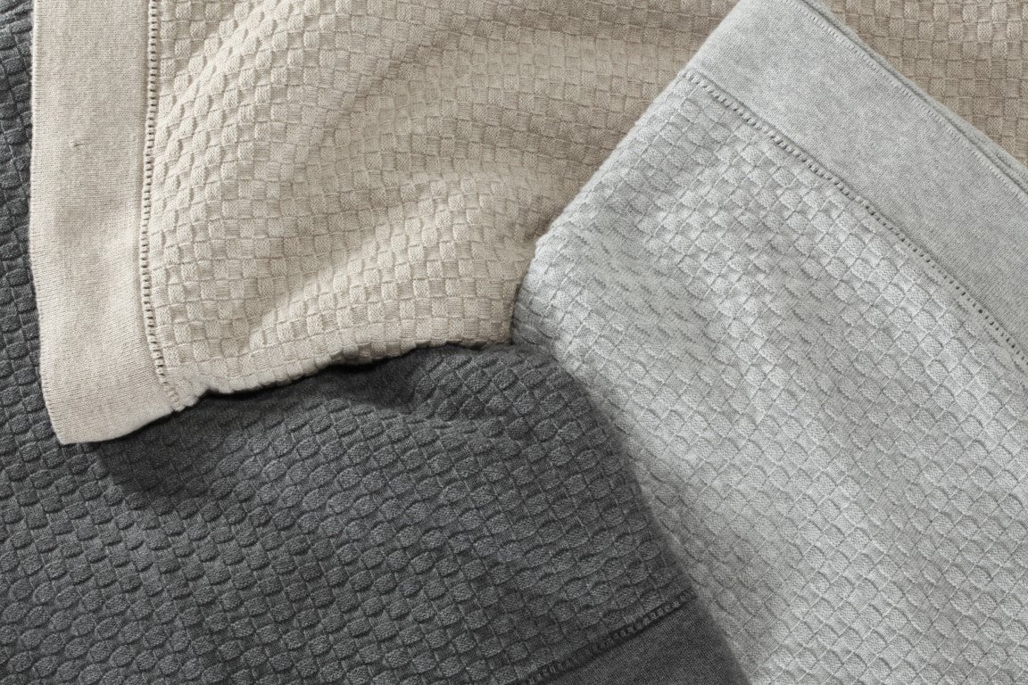 Pure Cotton Throw - Basketweave