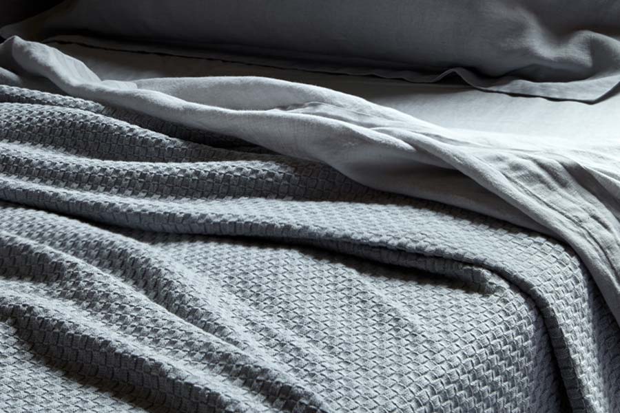 Pure Cotton Throw - Basketweave