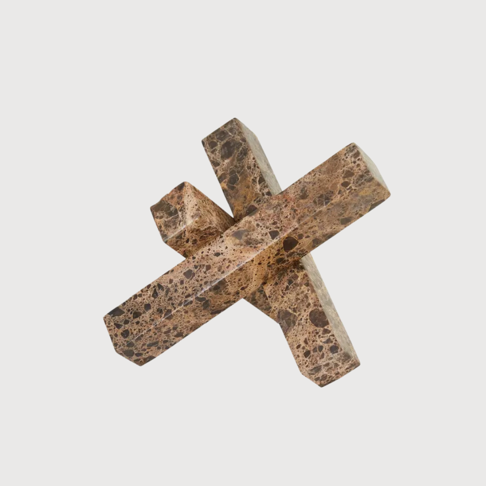 Rufus Converge Sculpture - Emperador Marble
