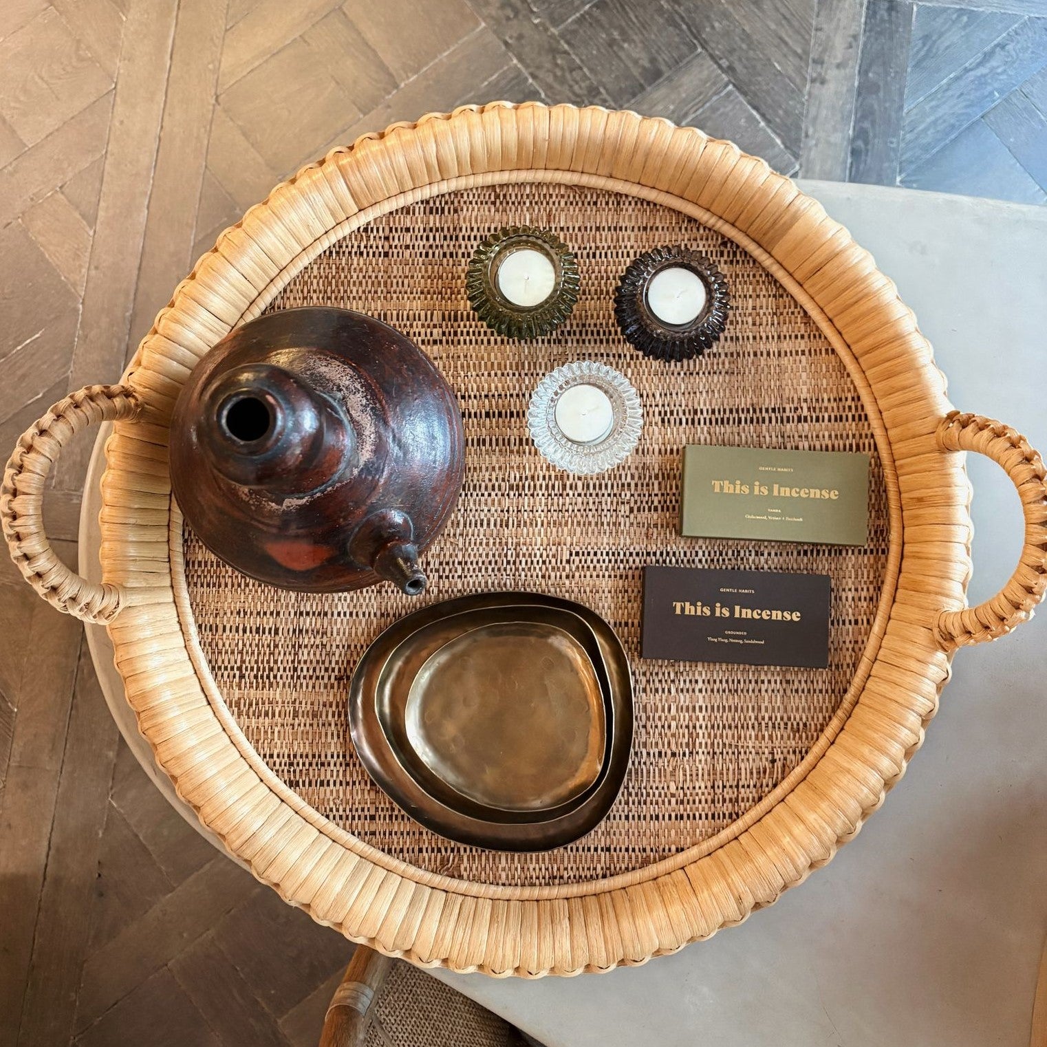 Kenis Round Tray by Palecek