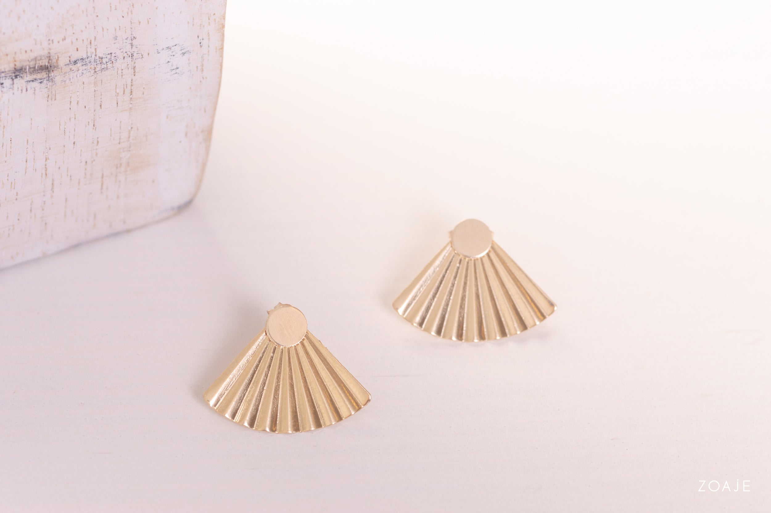 china inspired gold filled earrings
