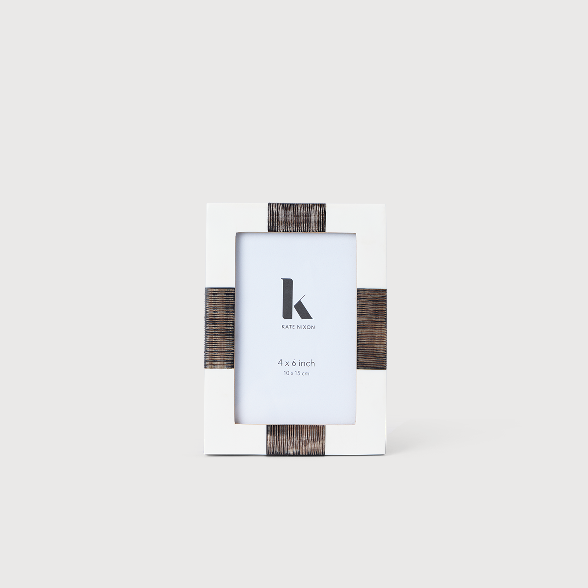 KATE NIXON HOME Cali 4x6 photo frame with a sleek, modern design and a black finish for displaying 4x6 photographs.