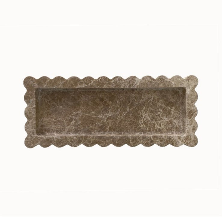 Chantilly Scalloped Tray Slender