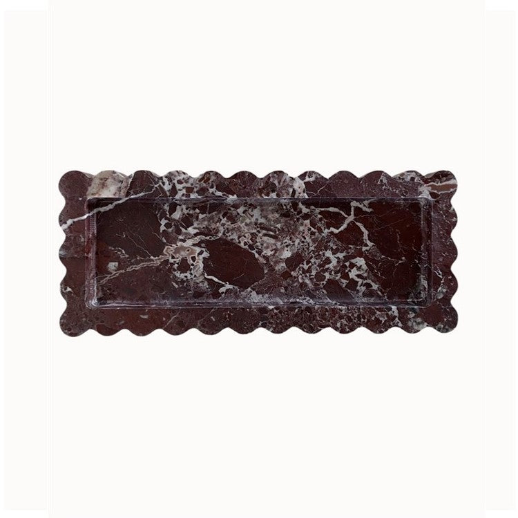 Chantilly Scalloped Tray Slender