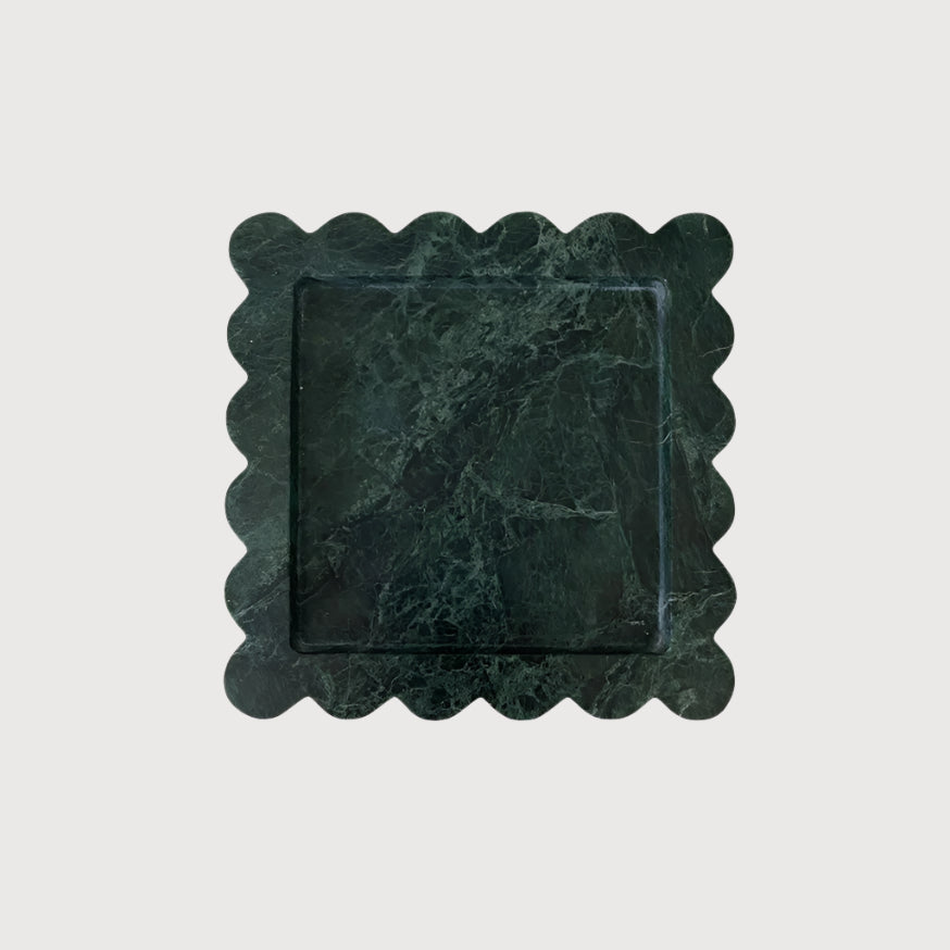 Chantilly Scalloped Tray Square