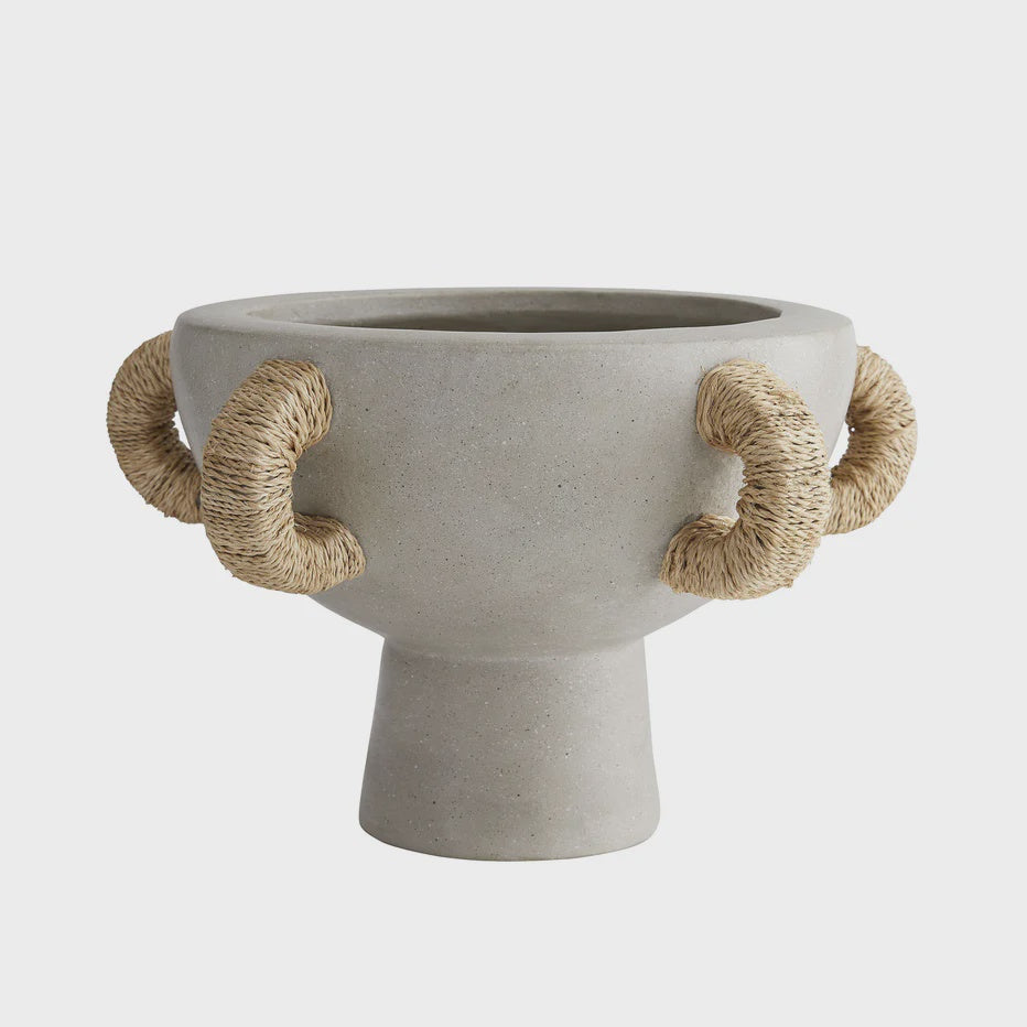 Clyde Centrepiece, Fossil Gray & Natural Rope