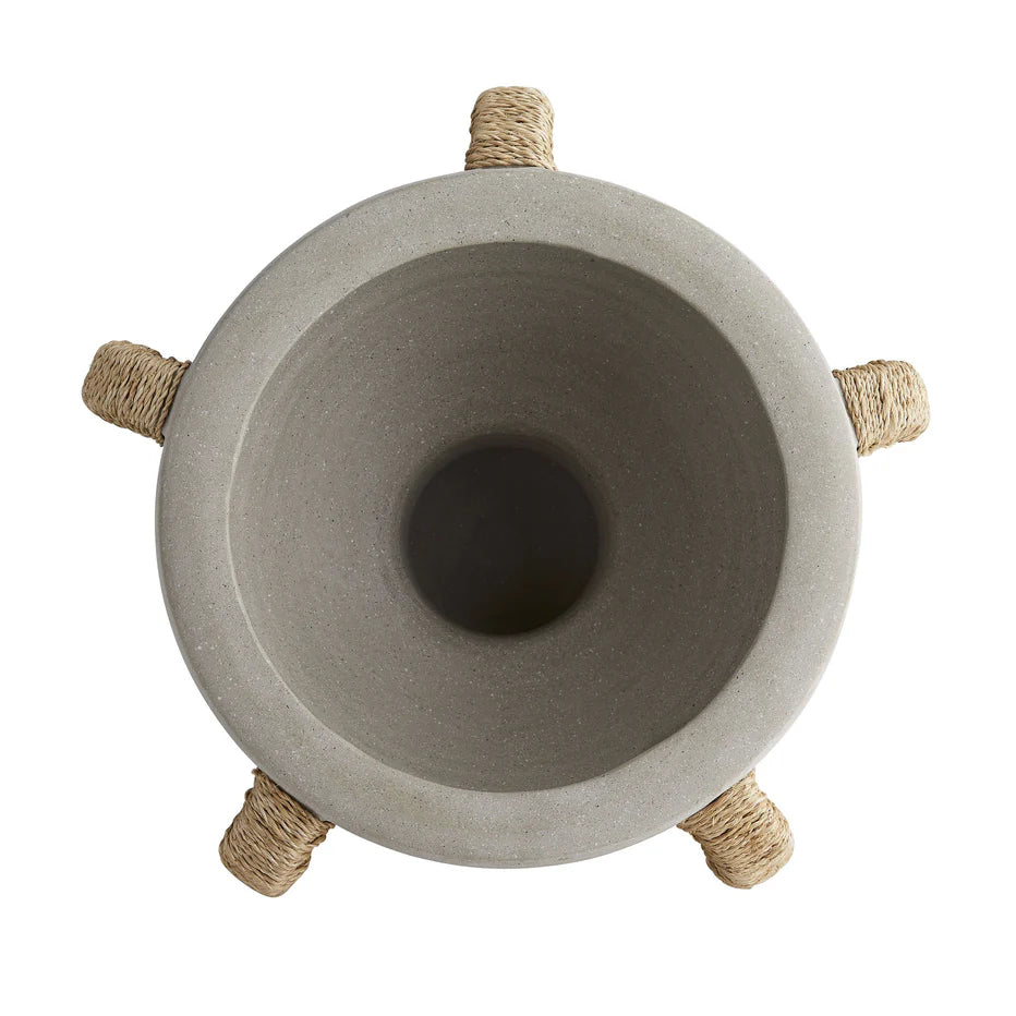 Clyde Centrepiece, Fossil Gray & Natural Rope