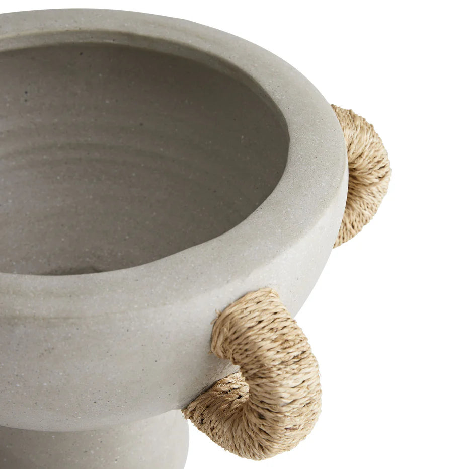 Clyde Centrepiece, Fossil Gray & Natural Rope