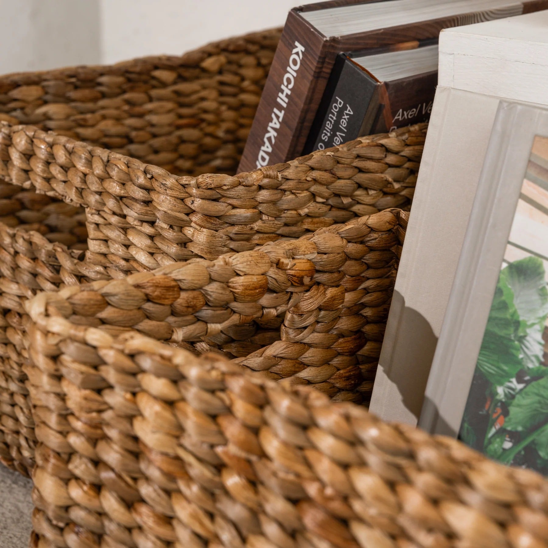 Water Hyacinth Rectangular Storage Basket