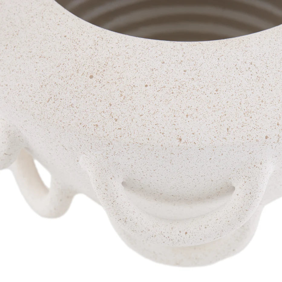 Paloma Vase Speckled Ivory
