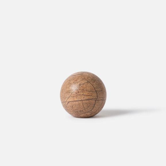 Object: Geo Marble Sphere, Forest Brown