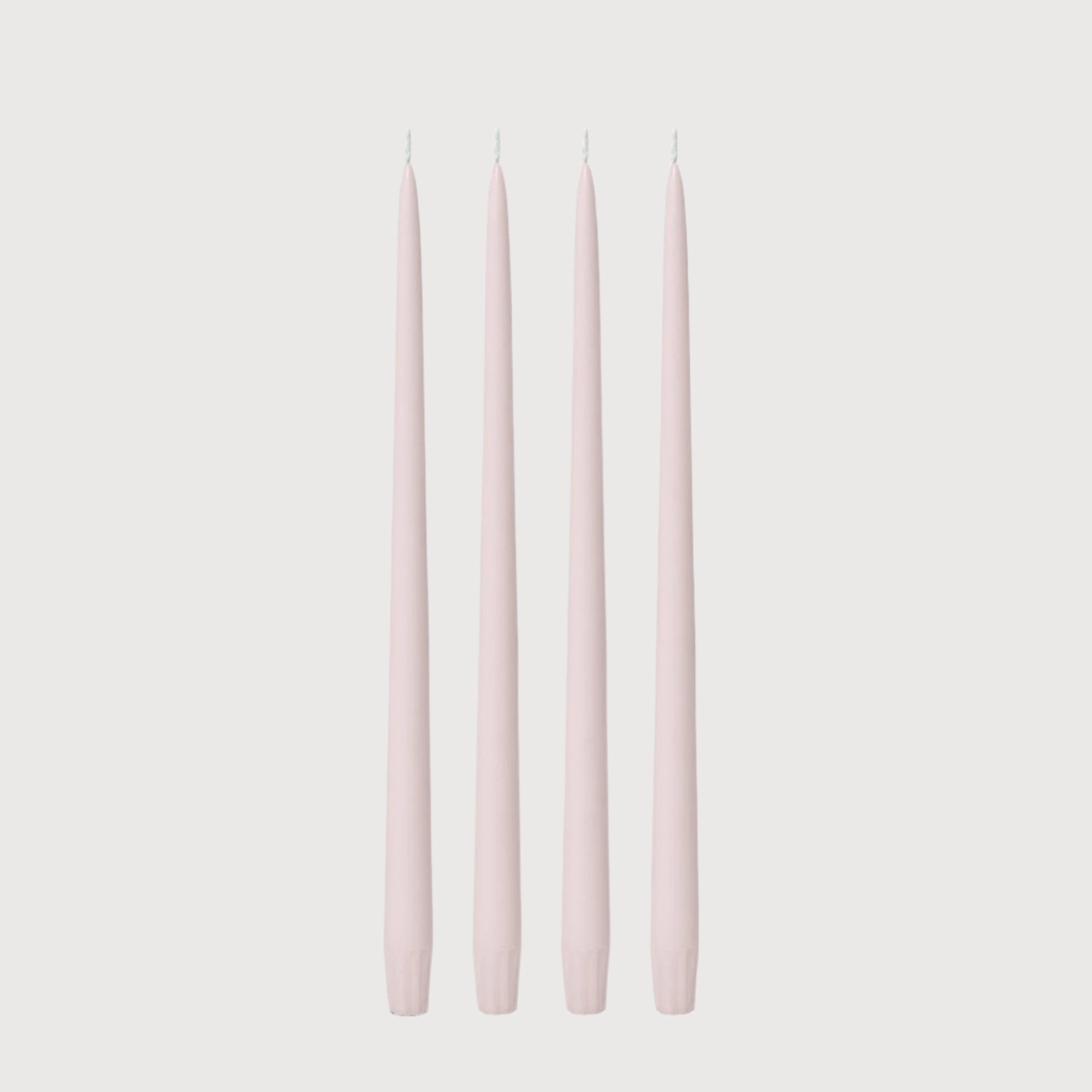 Taper Candle 35cm Antique Pink, 4pc Pack