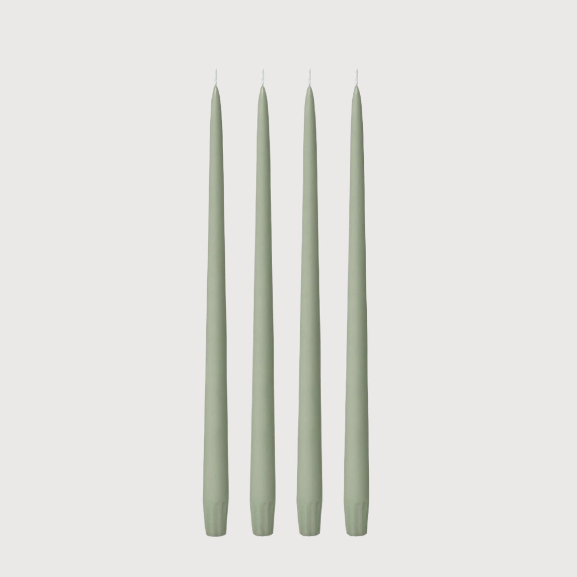 Taper Candle 35cm Pale Eucalypt, 4pc Pack