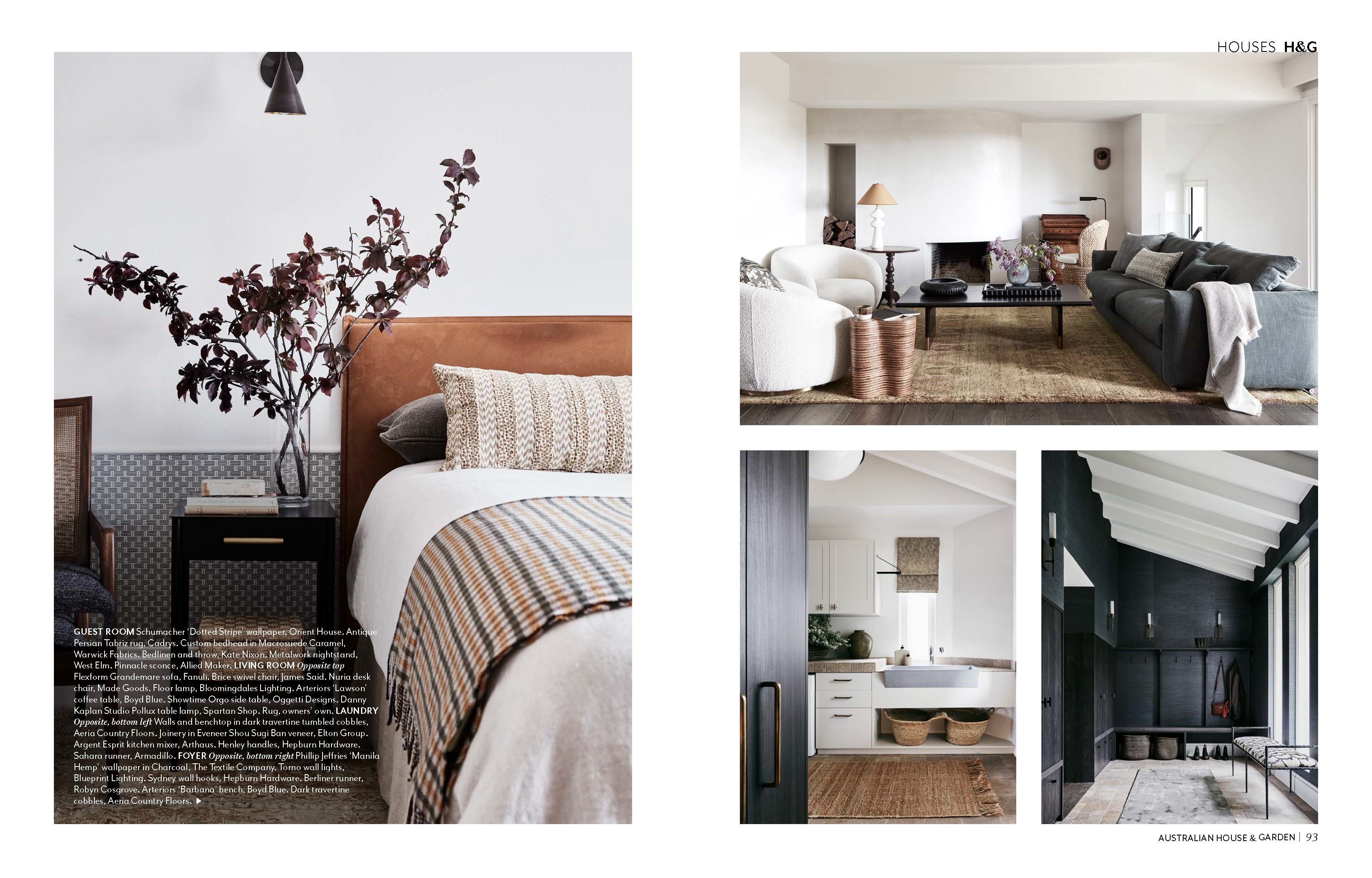 Kate Nixon's Sugarloaf project featured in House and Garden Magazine - Page 9-10