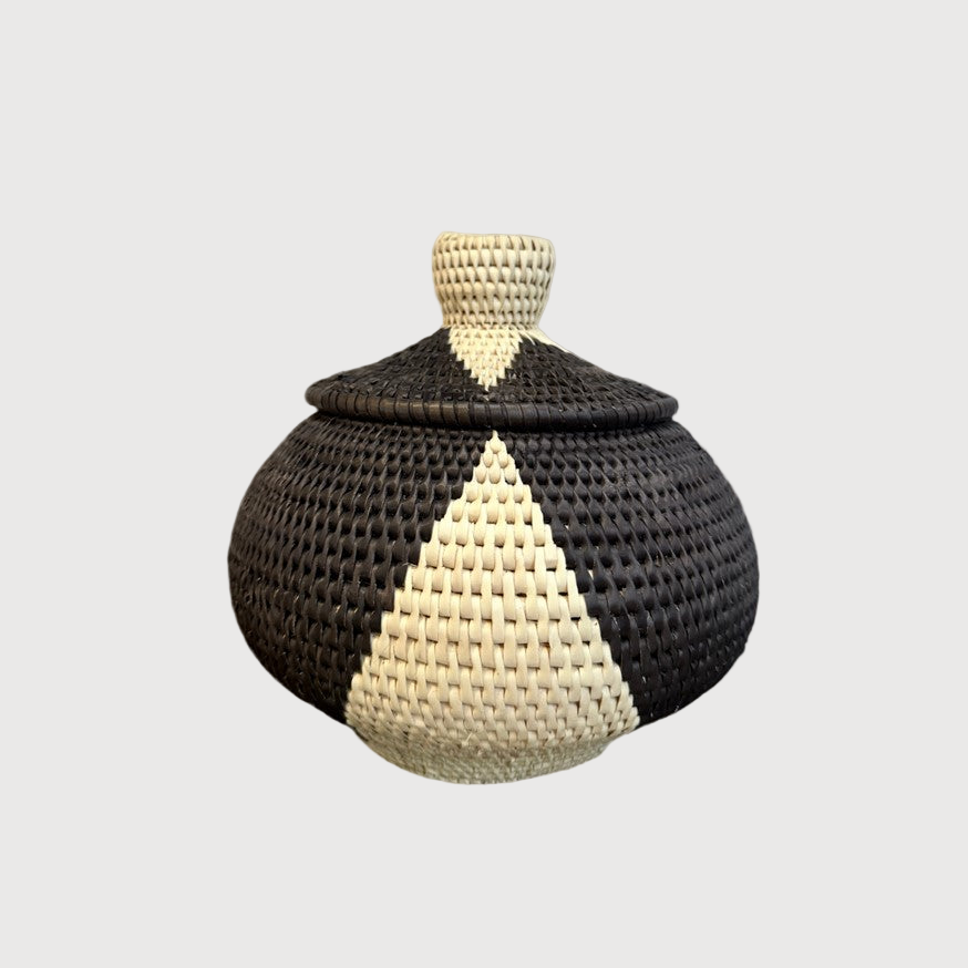 Squat Lidded Lombok Basket