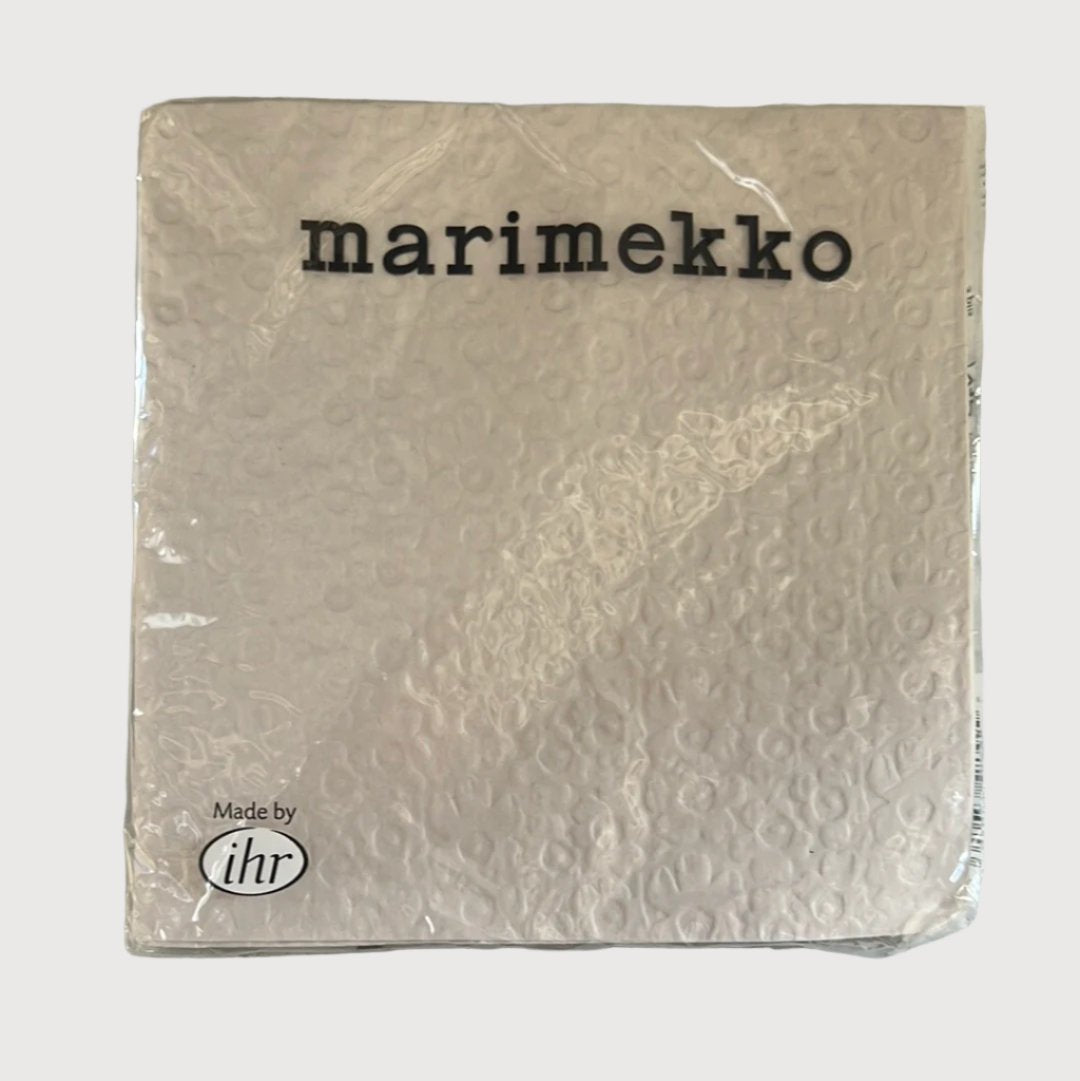 Embossed Unikko Sand Napkins by Marimekko