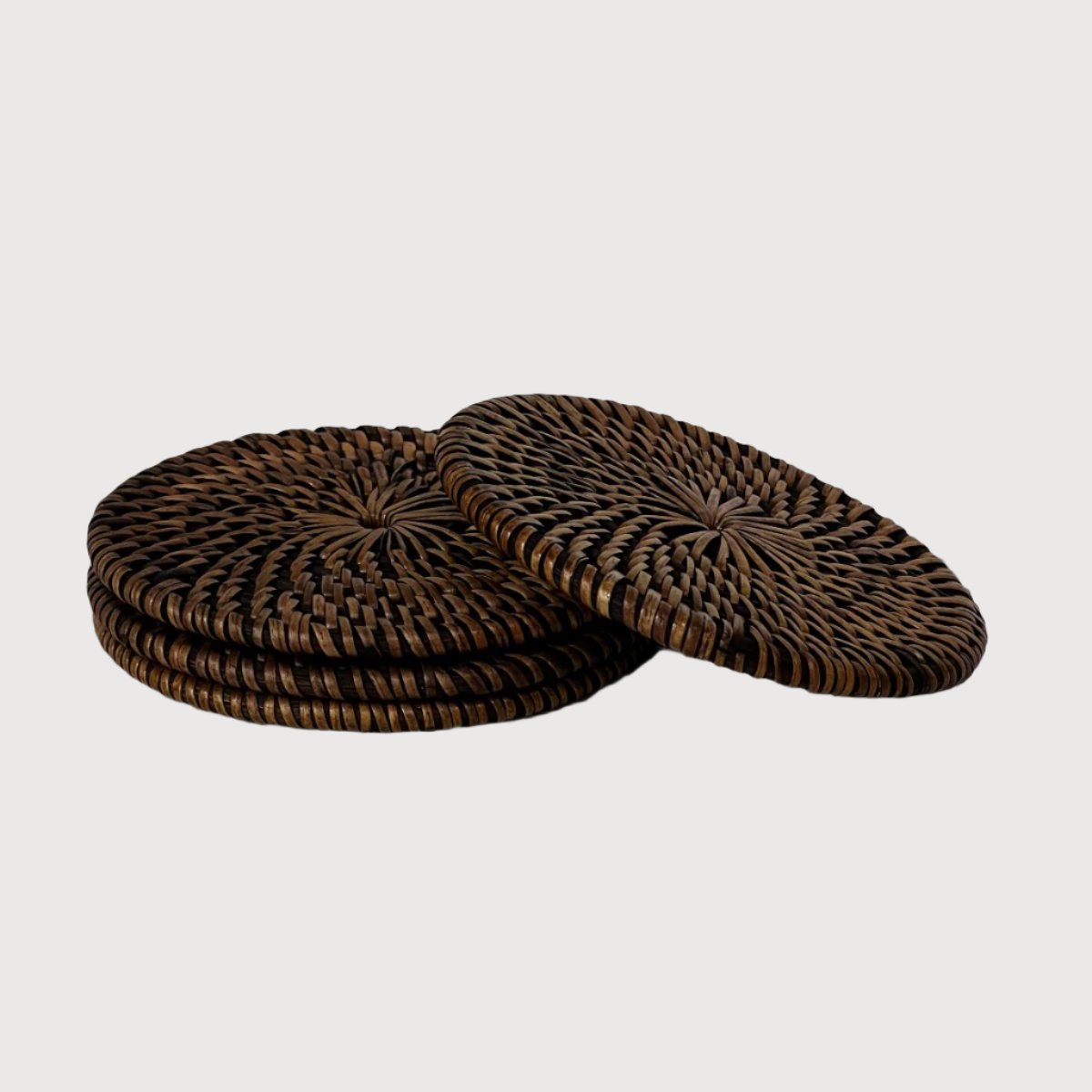 Rattan Coaster Round (Set of 4)